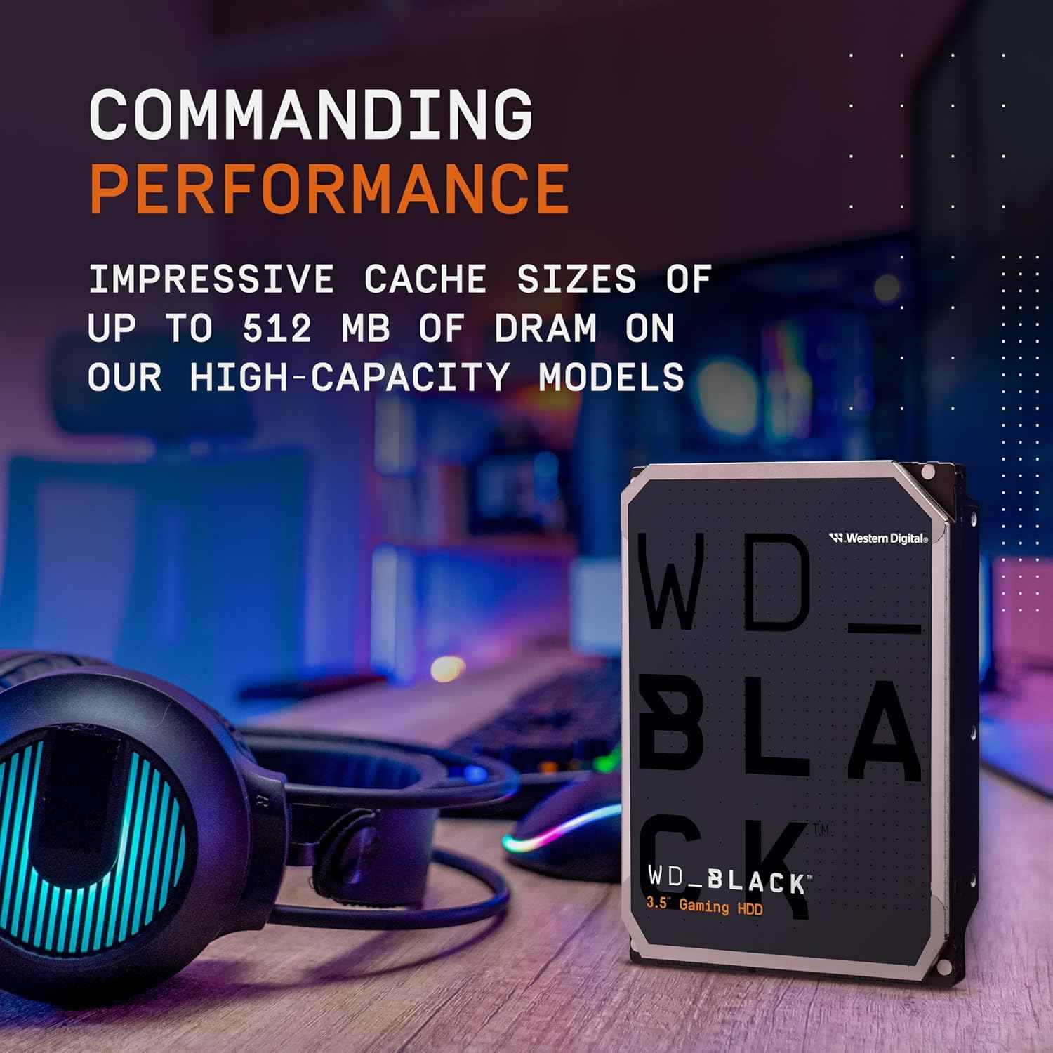 Western Digital 4TB WD Black Gaming Internal Hard Drive HDD - 7200 RPM, SATA 6 Gb/s, 256 MB Cache, 3.5" - WD4006FZBX