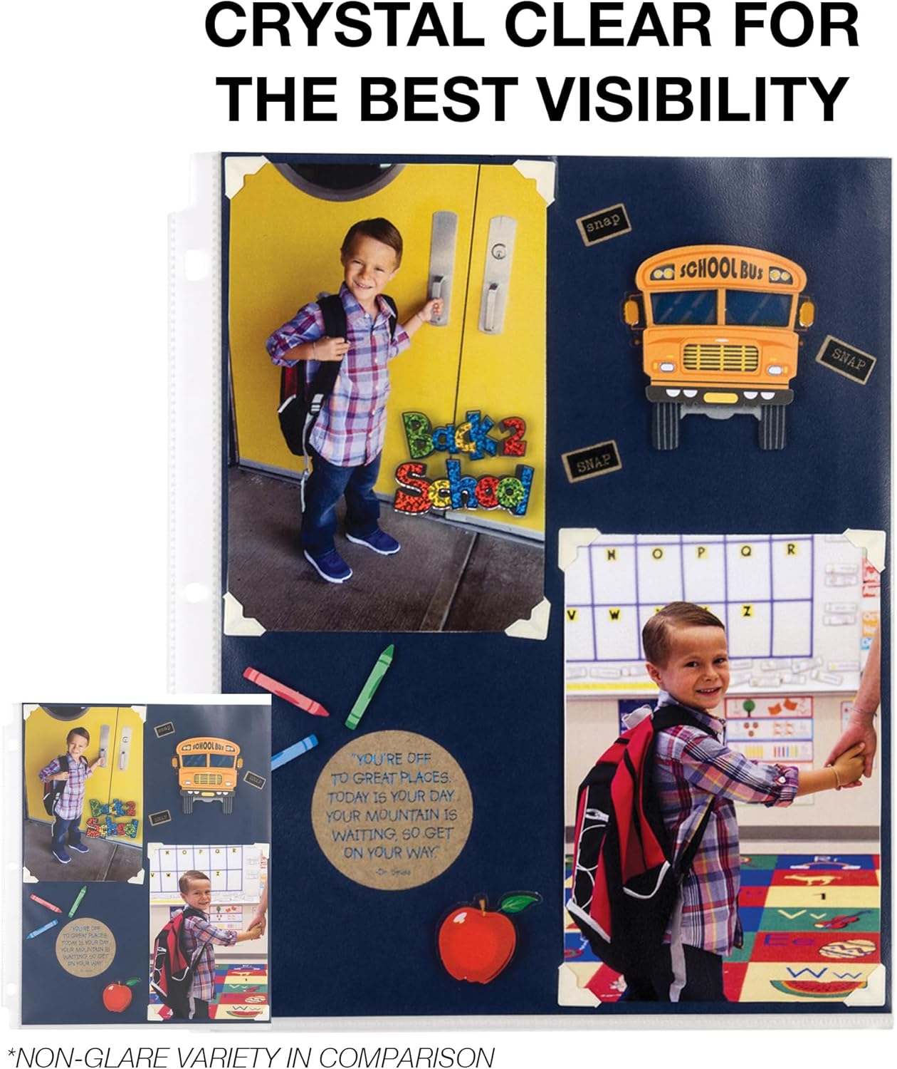 Samsill High Capacity Sheet Protectors, 25 Pack, 8.5x11 Inch Page Protectors for 3 Ring Binder, Heavy Duty, Multi-Page Protector, Holds 50 Sheets, Top Loading, Acid Free