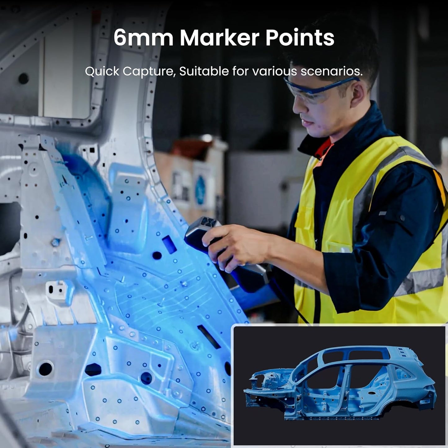 Revopoint 6.0 mm 3D Scanning Markers for 3D Scanners, 3D Tracking Dots, Reference Point Stickers, Diffuse Markers (1500 Points)