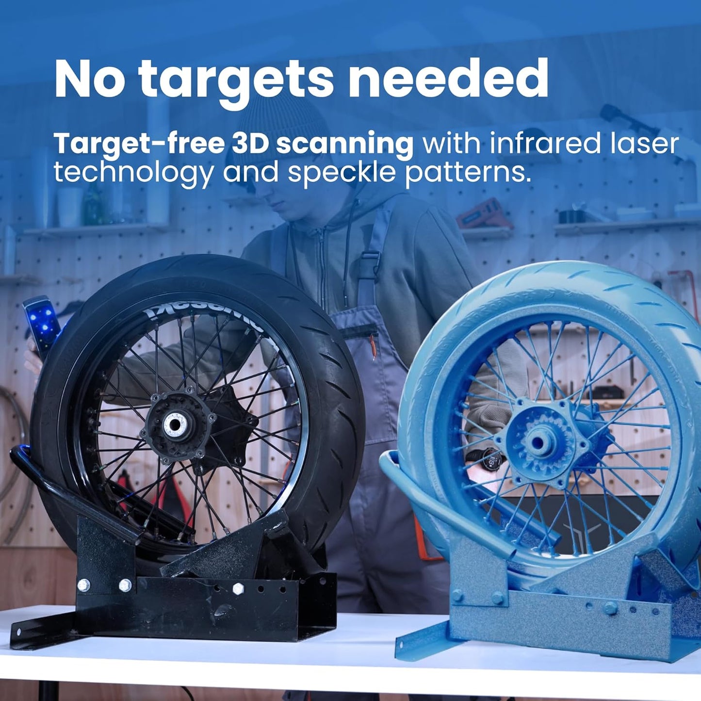 MT 3D Scanner Kit for Reverse Engineering, CAD Modeling, 3D Printing, Product Design, Animation, Game Design, Art, Architecture, Car Repairs, Research & Industrial Quality Inspection