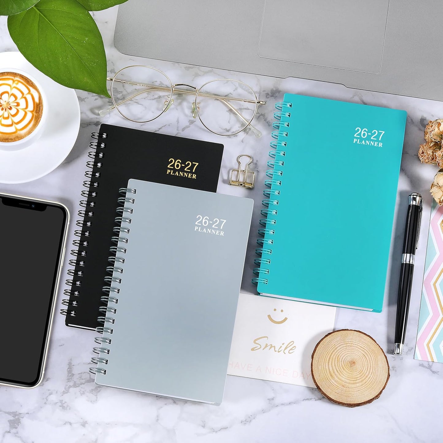 2026-2027 Pocket Calendar/Planner - Weekly & Monthly Pocket Planner for Purse, Jul. 2026 - Jun. 2027, 6.8" x 4.1", Strong Twin - Wire Binding, Plastic Cover