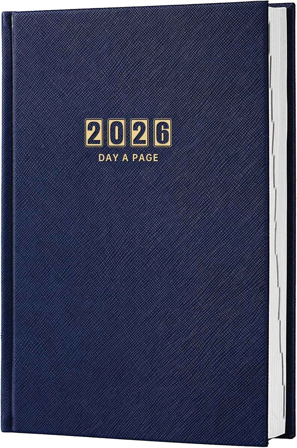 2026 Daily Planner - Daily Planner One Page Per Day, Planner 2026, JAN 2026- DEC 2026, Page A Day Calendar, Agenda for 365 Days, 2026 Planners for Organizing, 5.8" x 8.4", Blue