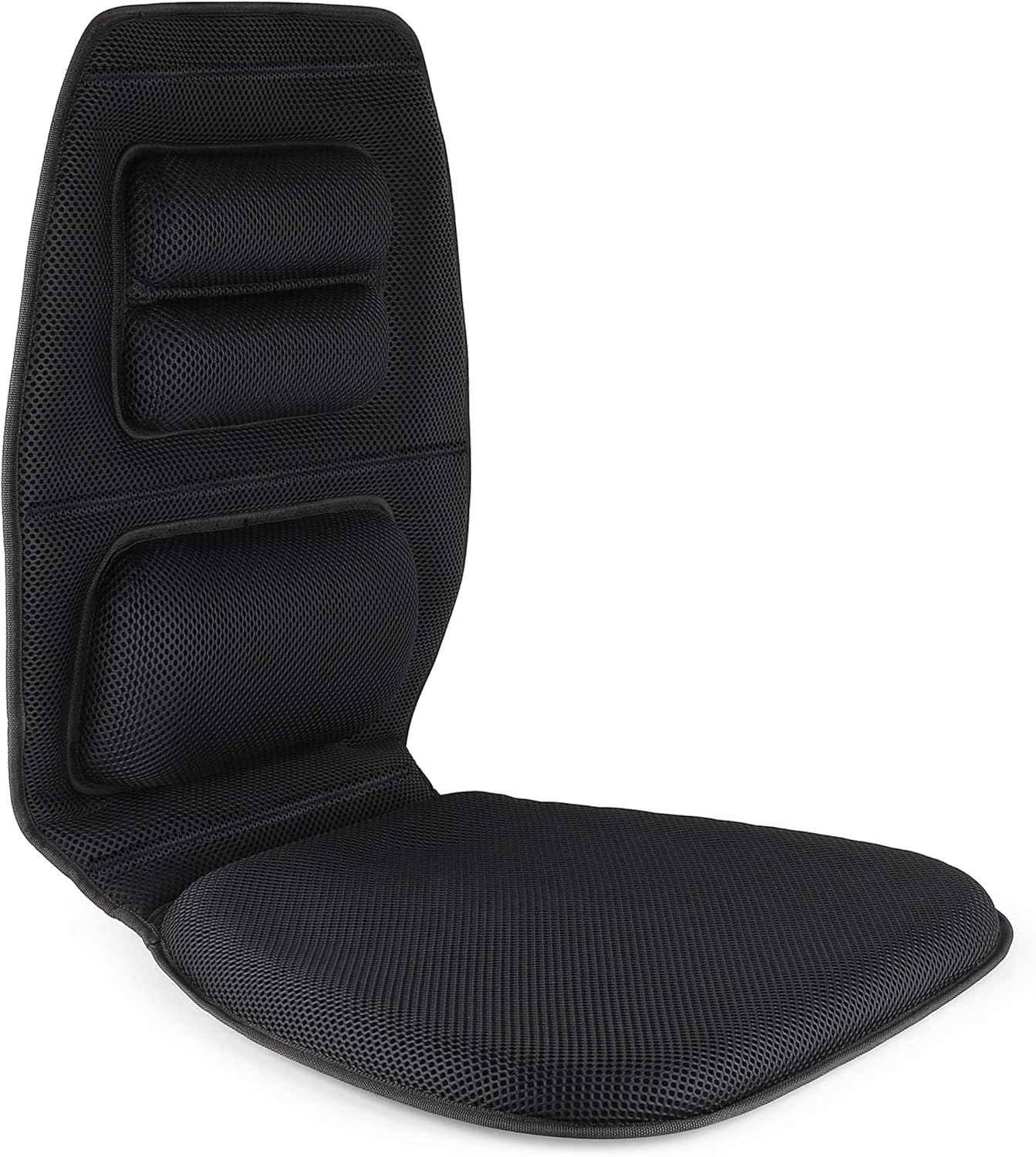 FOMI Premium Gel Cushion and Firm Back Support | Seat Cushion Pad and Upper Lower Thoracic and Lumbar Pillow for Car, Office Chair | Pressure Sore, Coccyx Pain Relief | Posture Aid (Grid Gel)