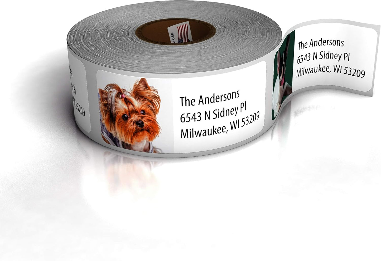 Customized Personalized Address Labels - Made in The USA by Kenco (500 Labels, Puppies) - Lumora Desk