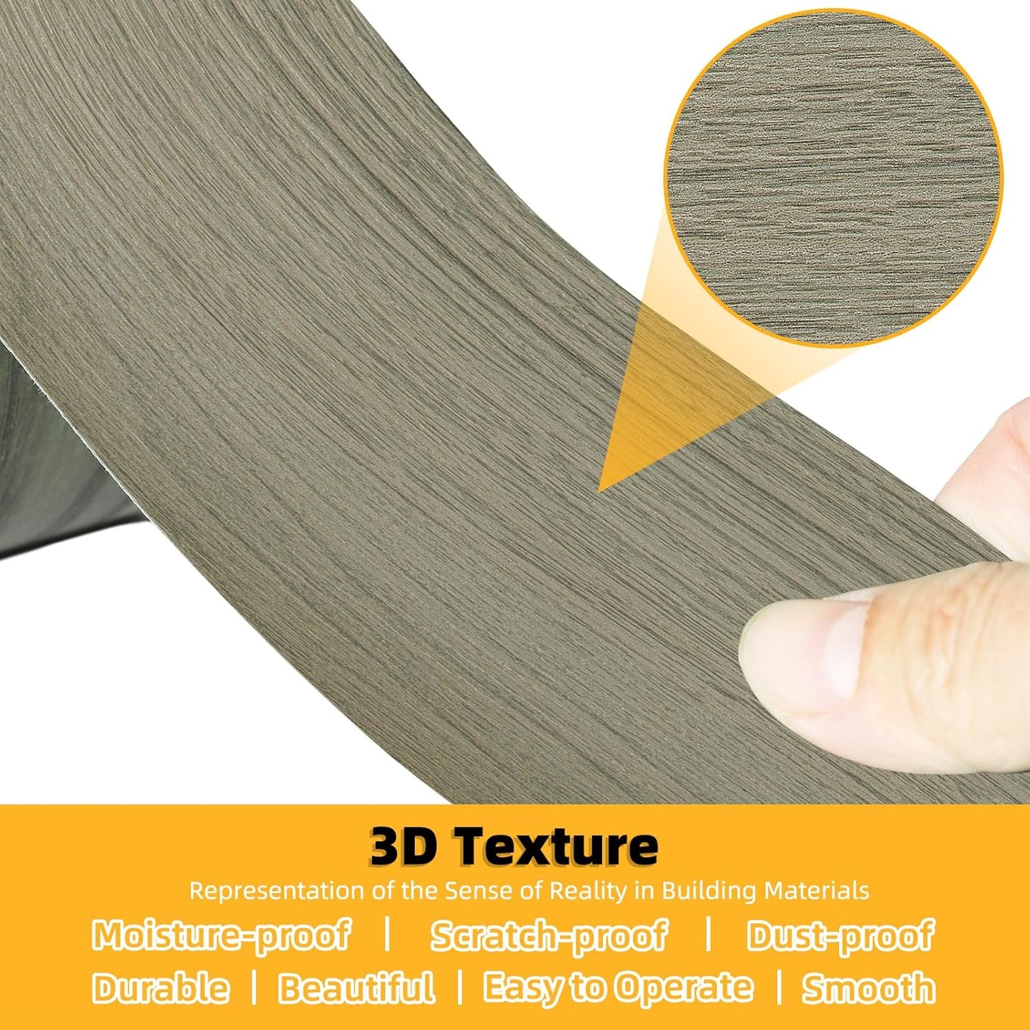 GSCIT Club Wood Grain Repair Tape, 2.4 inch X 100ft Self Adhesive Silver Walnut Grain Repair Patch for Tables, Chairs, Baseboards, Doors, Windows, Floors, Handicraft DIY.