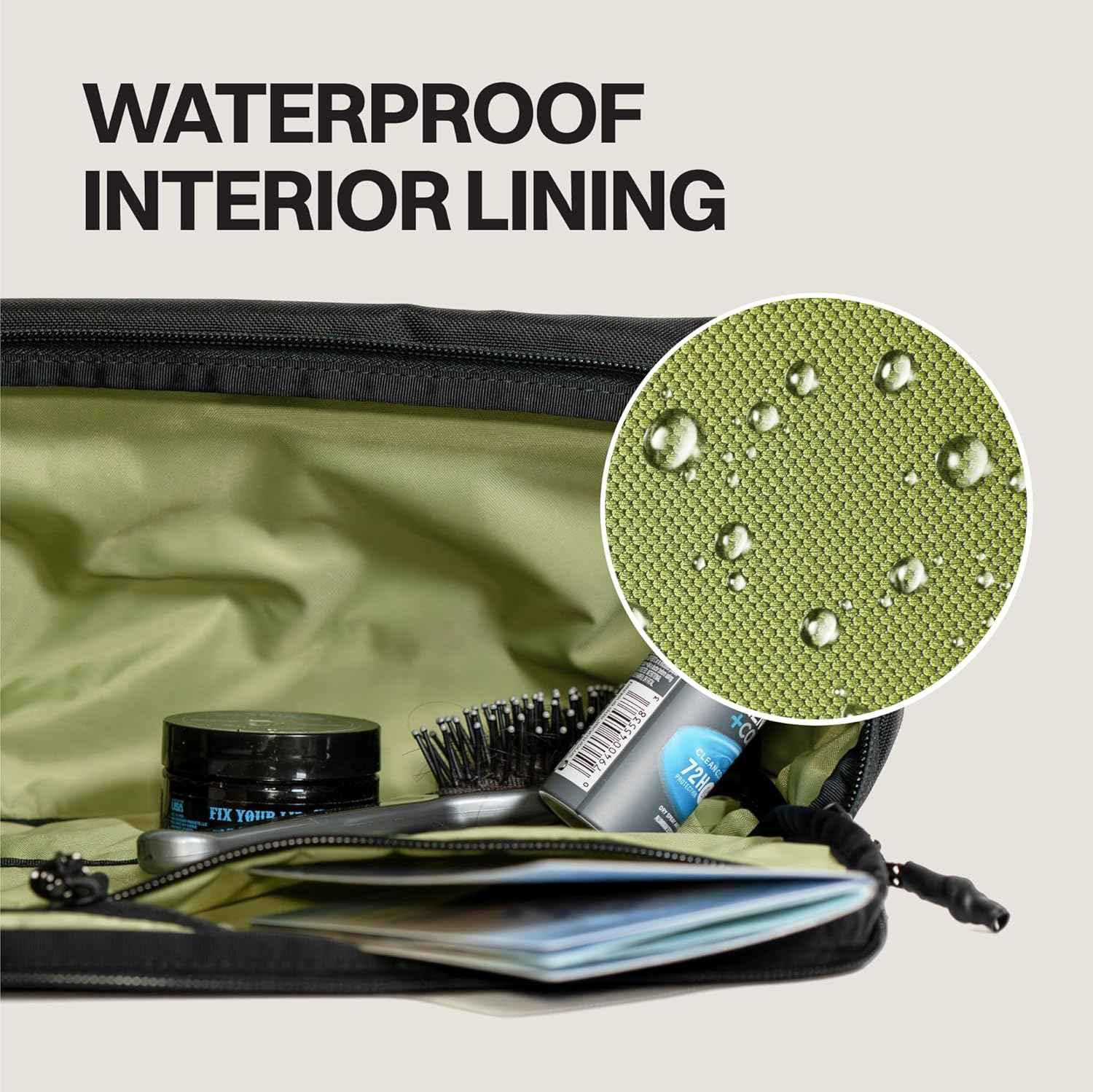 Blue Tees Golf TIPS Travel Kit Compact & Durable Dopp Kit for Toiletries, Electronics & Accessories, Waterproof Interior, Multiple Pockets, and Triangular Design, Ideal for Travel & Everyday Use