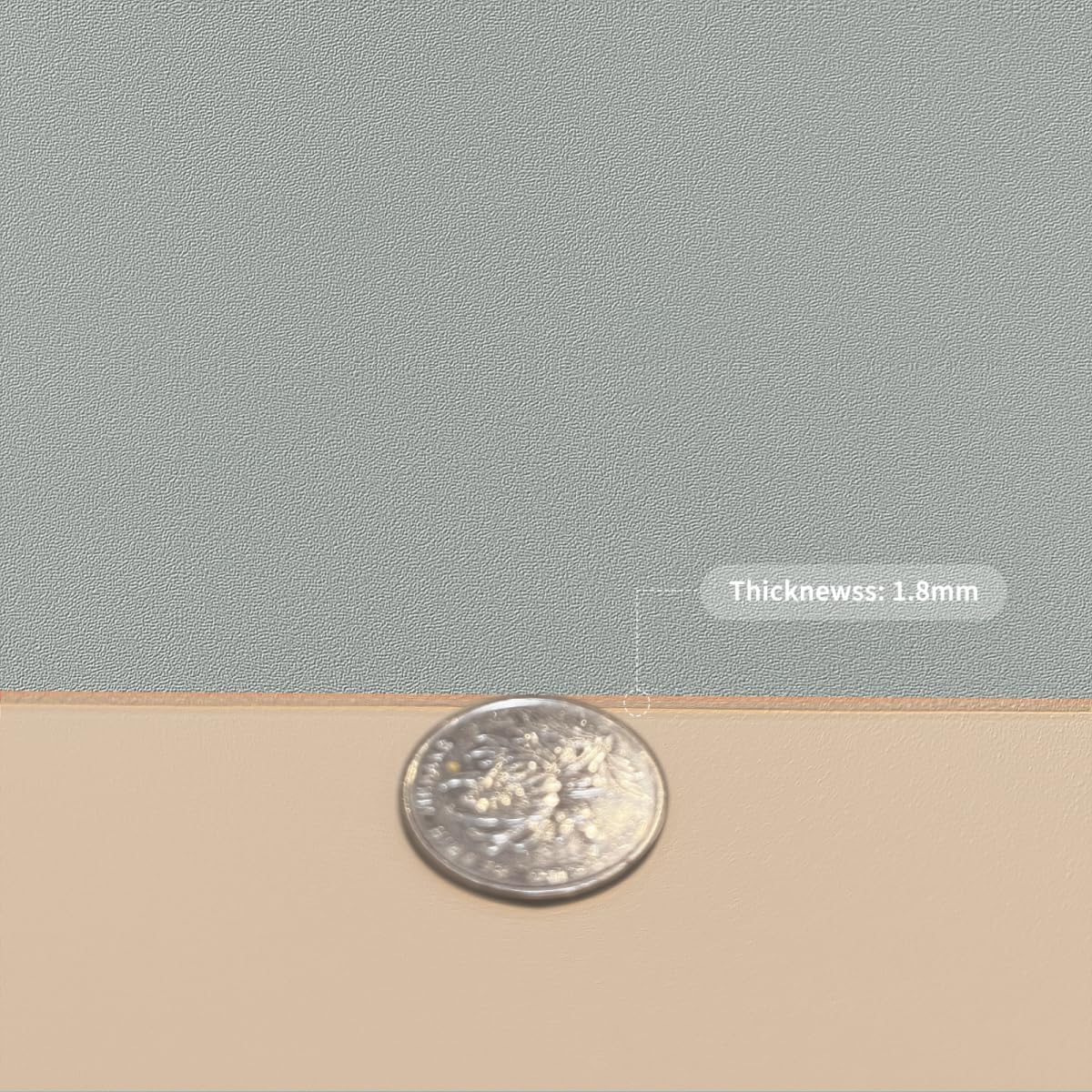 Leather Table Pad,1.8mm Thick,40x66 Inch,Dining Table Pad,Table Pads for Dining Room Table Rectangular,Table Pads for Dining Room Table,Dining Table Cover(Light Brown+Gray,40x66)