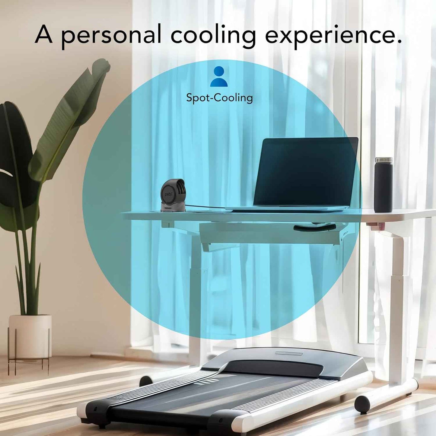 Vornado PEBL Portable USB Desk Fan with Magnetic Base, 2 Speed Settings, Adjustable Airflow, Personal Cooling Device, Mini Travel Fan for Home, Office and Travel