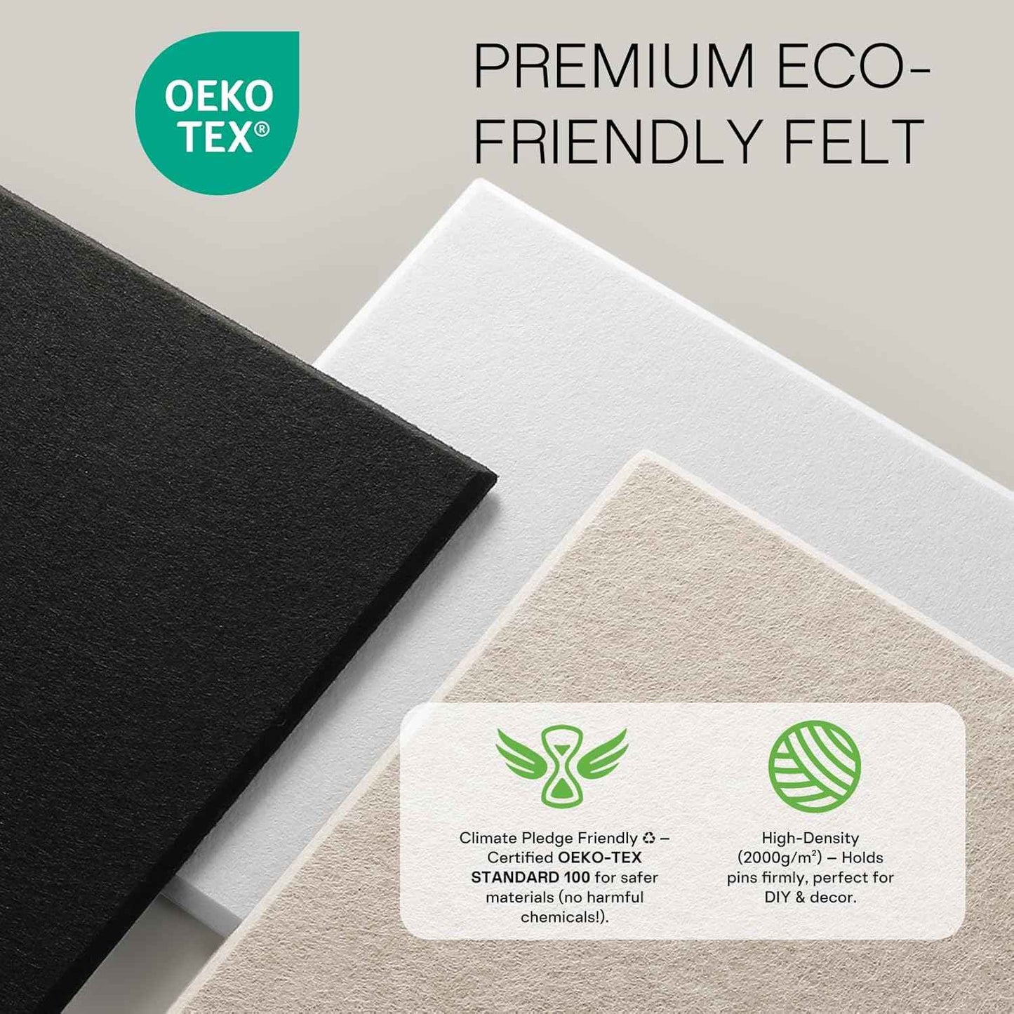MaxGear Large Felt Bulletin Board 36" x 24", Cork Board Alternative, 6 Pack Black Felt Wall Tiles with Push Pins, Cork Boards for Walls Pin Board for Office & HomePanels