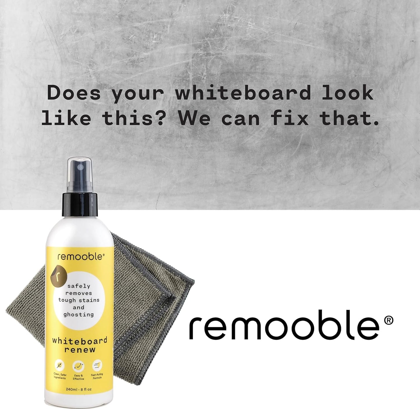 Remooble Dry Erase Whiteboard Cleaner 1 Gallon