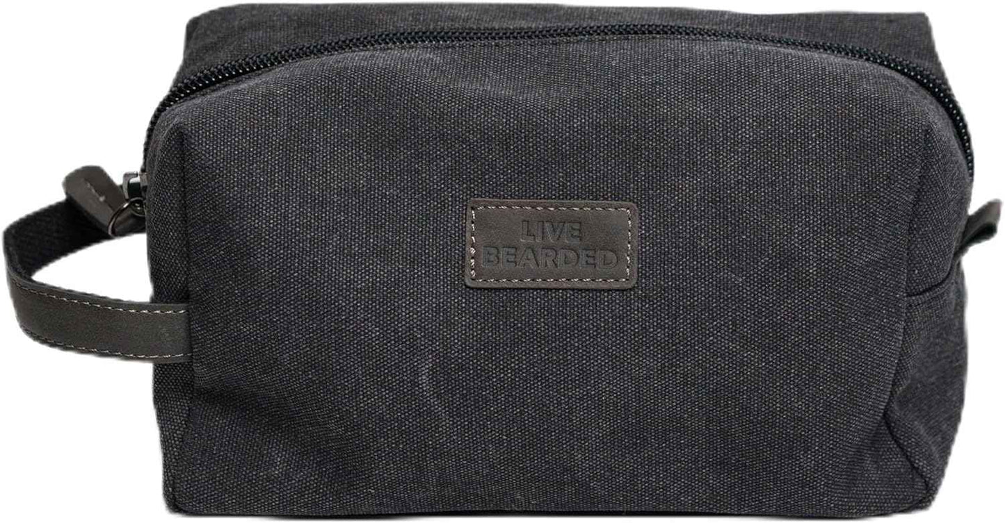 Live Bearded Dopp Kit – Durable Travel Toiletry Bag for Men, Shaving, Hygiene, Beard Care, Travel Essentials and Everyday Carry Mens Toiletries Bag