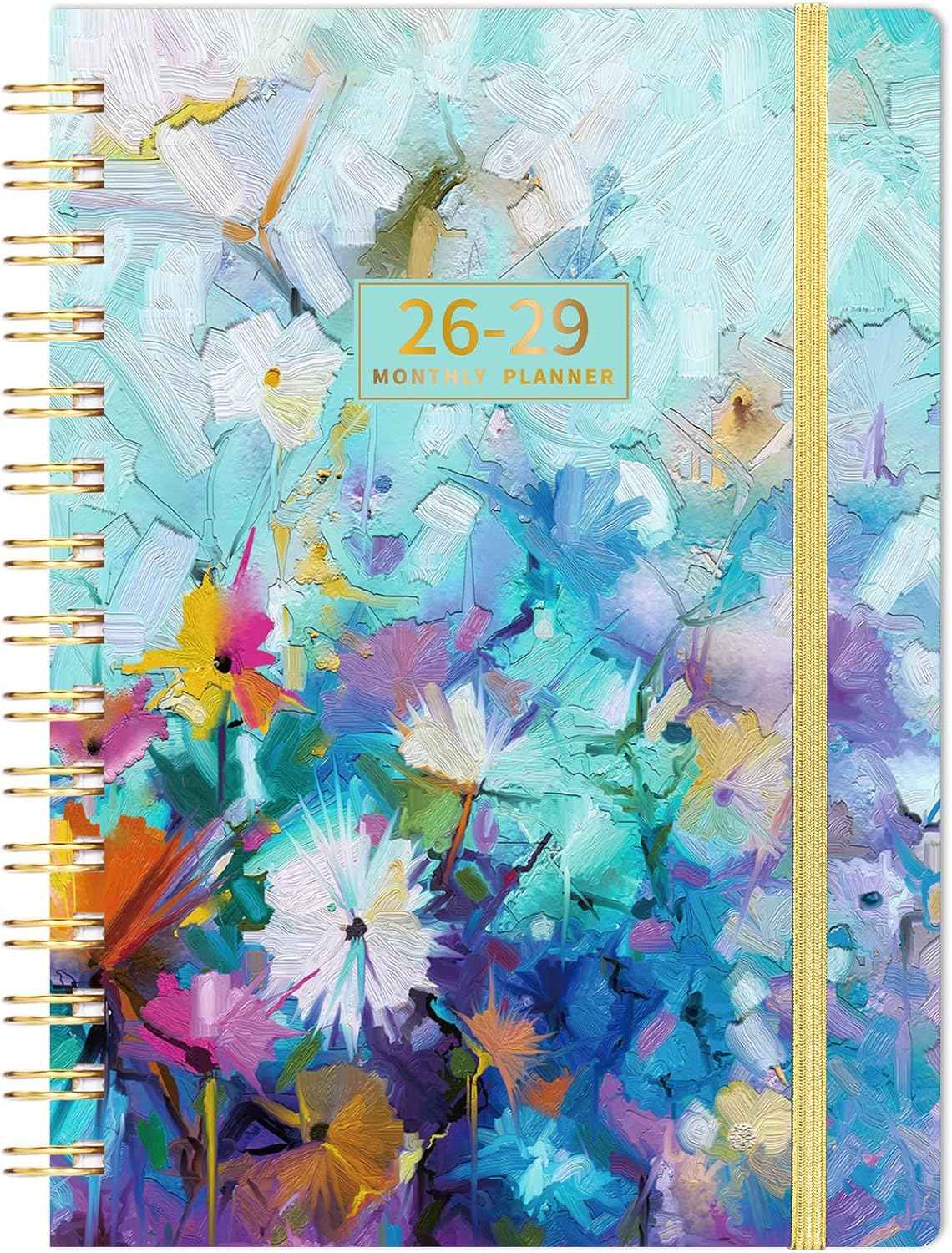 2026-2029 Monthly Planner/Calendar - 3 Year Monthly Planner 2026-2029, July 2026 - June 2029, 6.3" x 8.4", 36 Monthly Planner with Tabs, 29 Notes Pages, Hardcover, Inner Pocket - Oil Painting