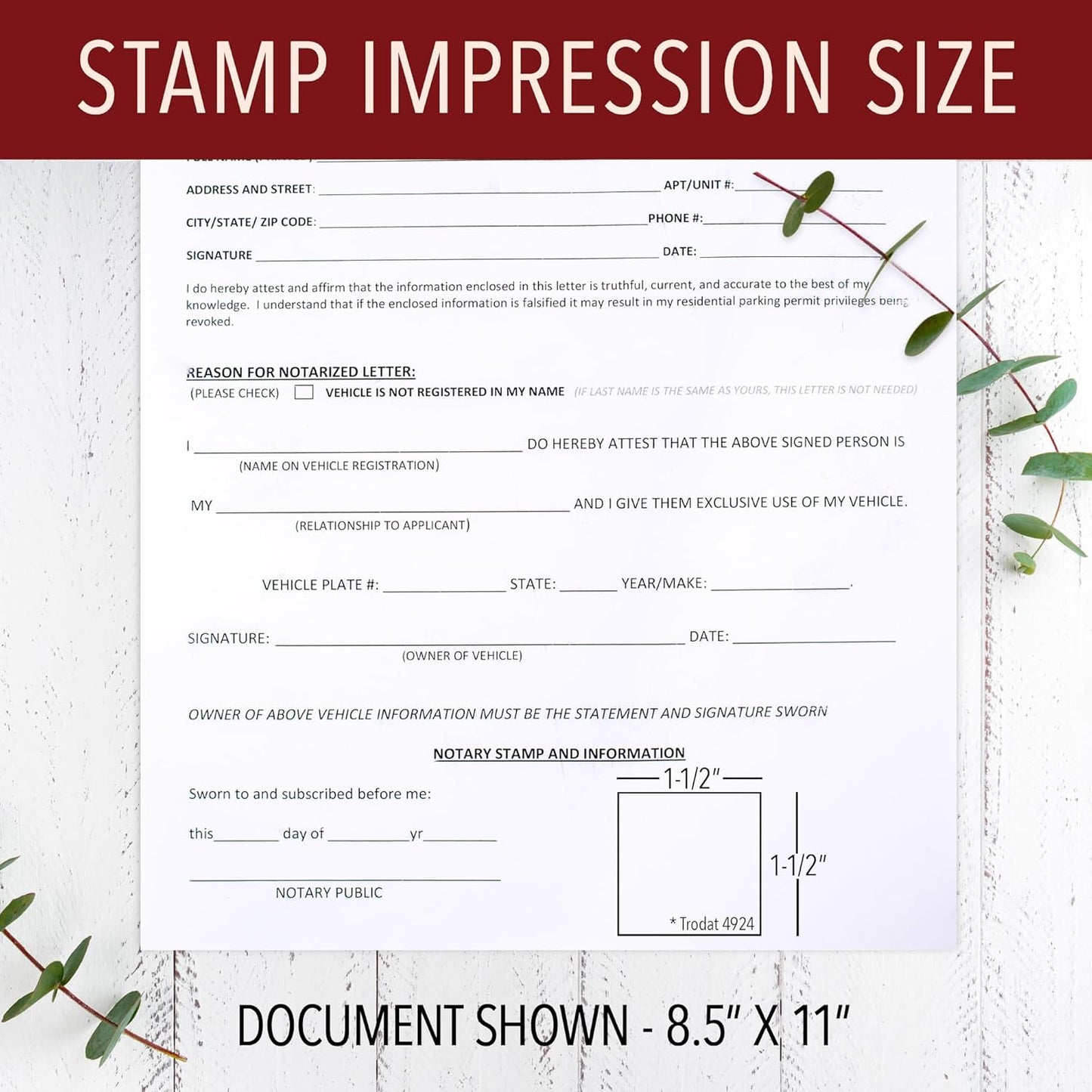 Washington Round Notary Stamp | Official State Notary Stamp | Official Seals | Meets State Specifications (Washington, Round Stamp)
