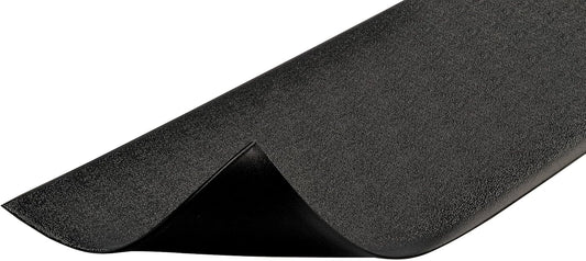 Notrax 411 Sof-Tred™ 2' x 3' x 3/8" Anti Fatigue Mat, Enhanced Slip Resistance with Beveled Edges and Pebbled Surface, Ideal for Industrial and Commercial Workplaces, Black, 411S0323BL