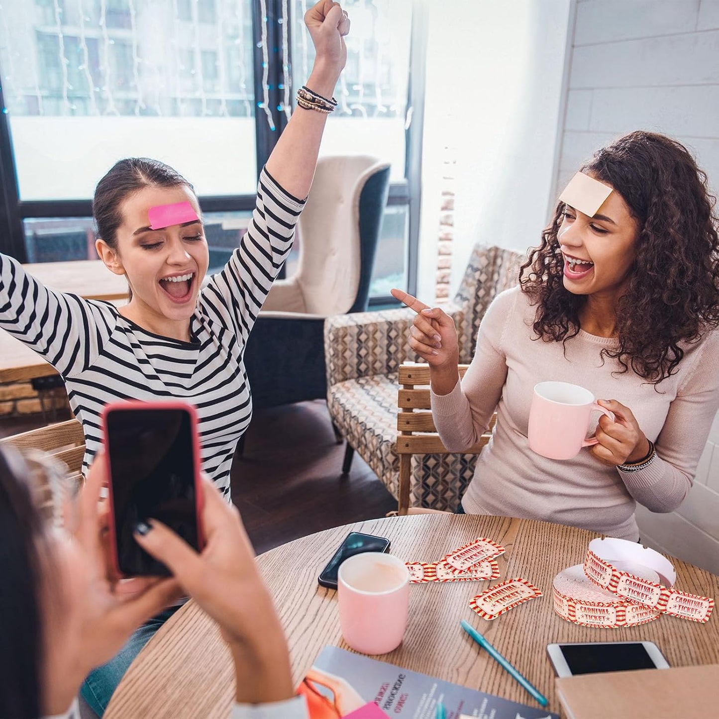 1000 Pcs Carnival Tickets Carnival Theme Party Decorations Circus Raffle Tickets Roll Party Ticket for Events Carnival Favors Supplies