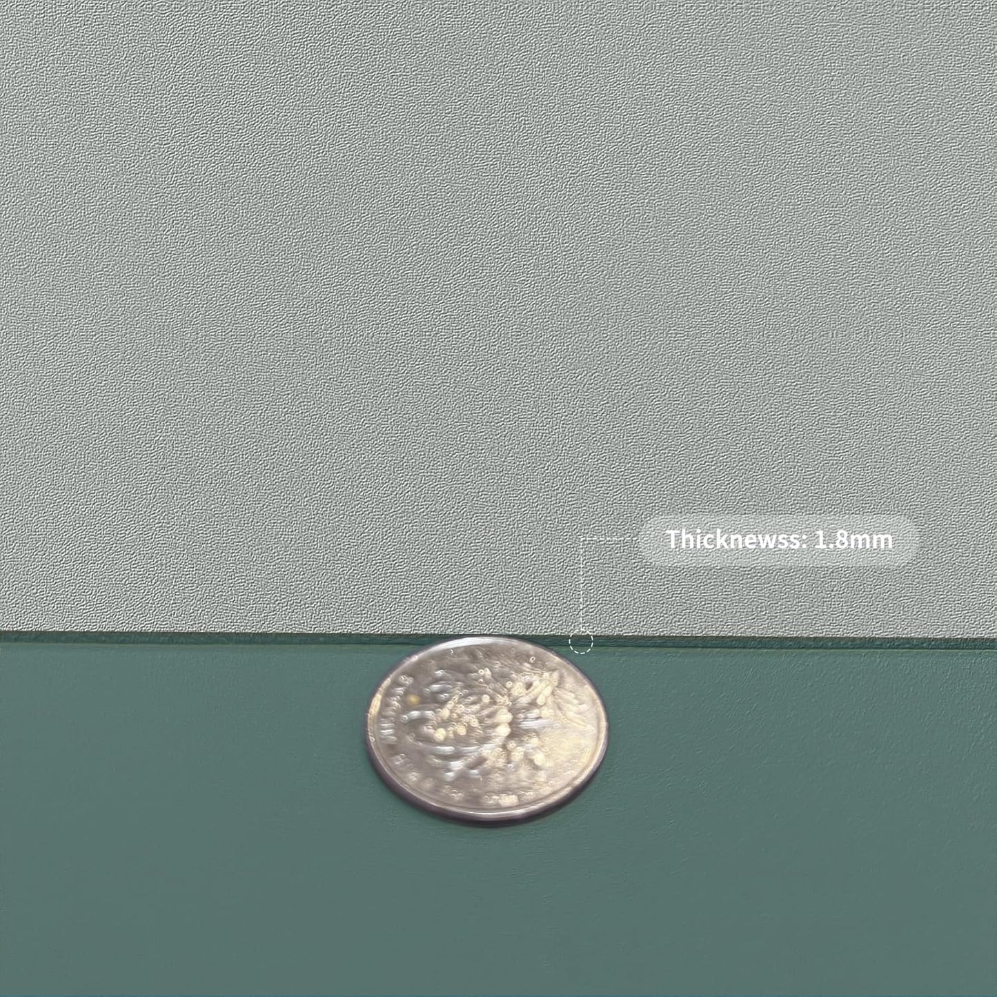 Leather Desk Mat,1.8mm Thick,15.75x63 Inch Desk Cover,Desk Protector Mat,Dresser Cover Top,Desktop Cover,Dresser Cover Top for Bedroom,Table Protector Mat(Aqua Blue+Gray,15.75x63)