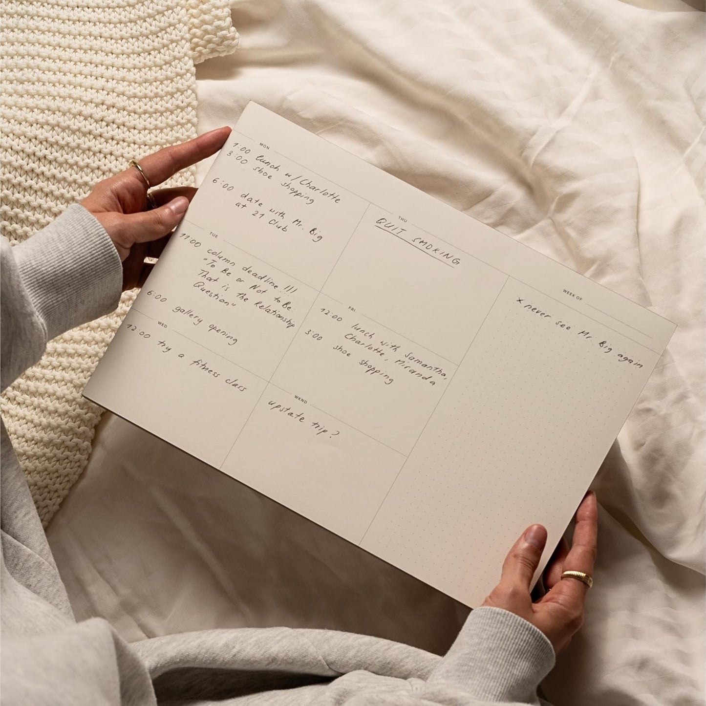 Daily and Weekly To-Do List Notepad – Desk Pad for Work and Study, Minimal, 11.7x8.3 Inches