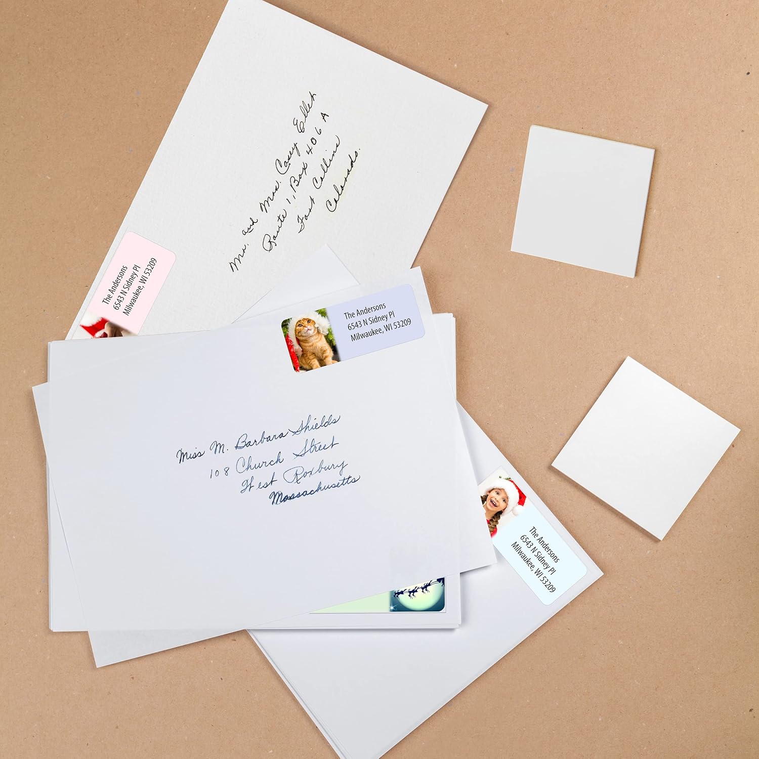 Customized Personalized Address Labels - Made in The USA by Kenco (500 Labels, Christmas) - Lumora Desk