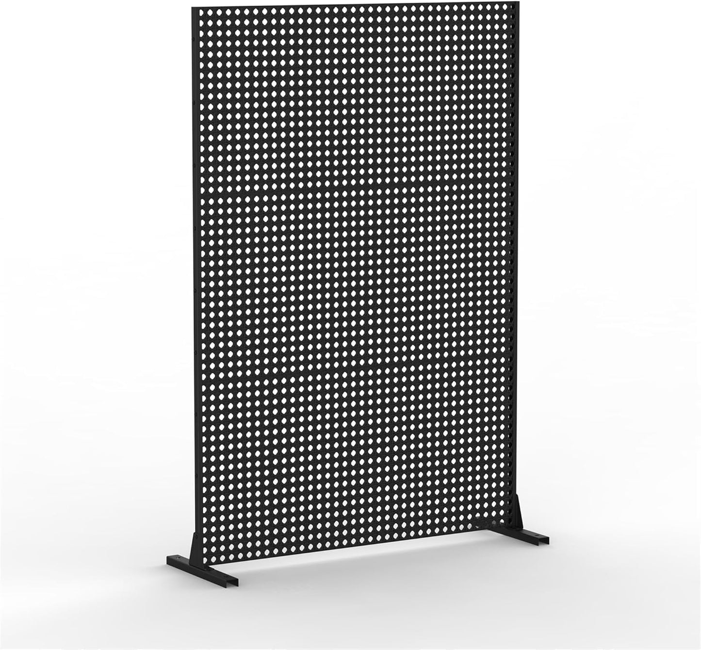 NicBex Room Divider 1 Panel Room Dividers with Rhombus Pattern Design Partition Room Dividers and Metal Privacy Screens Wall Divider for Outdoor, Room Separation,48.31" W x 15.75" D x 70.75" H, Black - Lumora Desk
