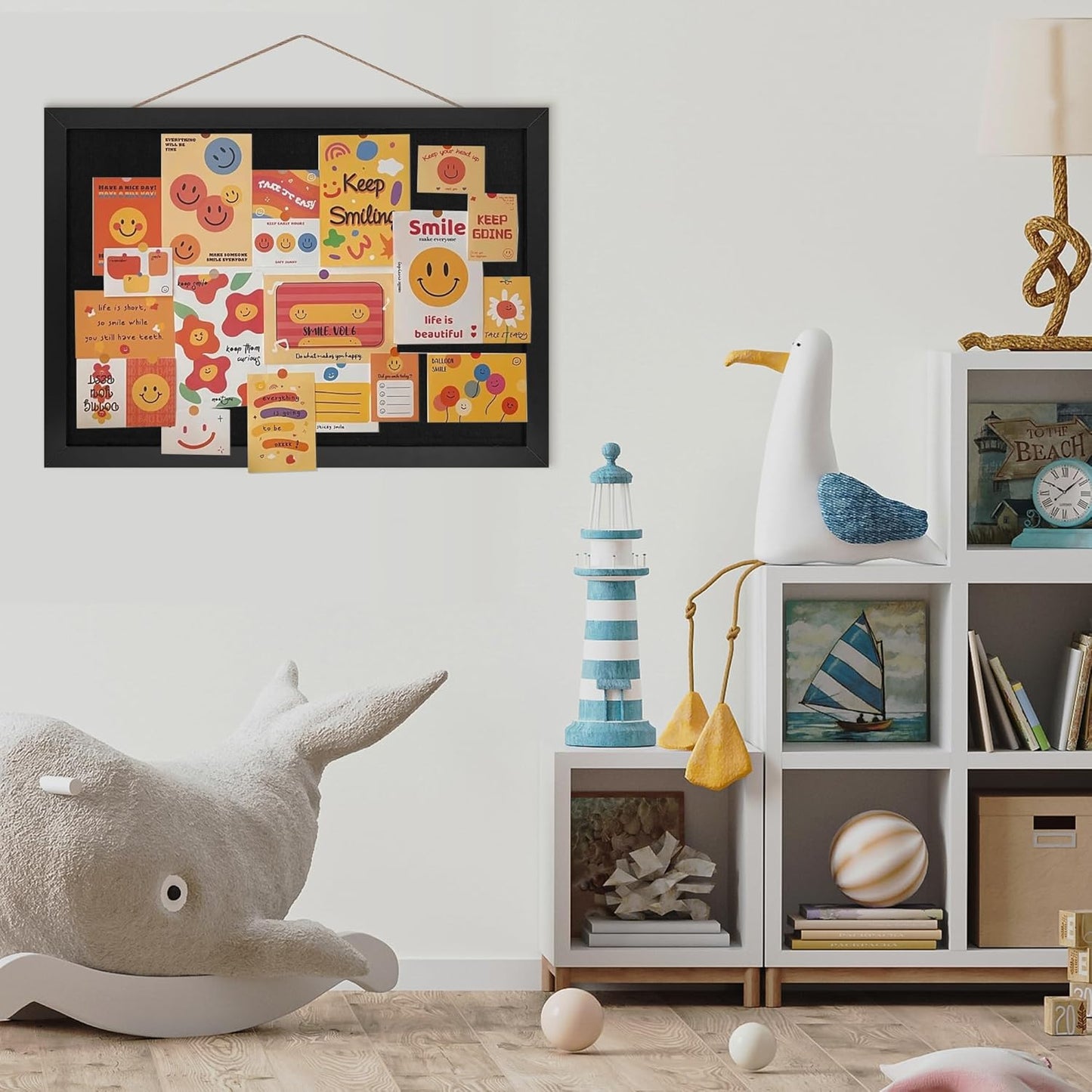 Black Cork Board Bulletin Board 16.7" x 11", 2-Pack Small Linen Corkboards with Frame for Walls, Cute Picture Display Pin Board Vision Board for Room School Office Bedroom 25 Pushpins - Lumora Desk