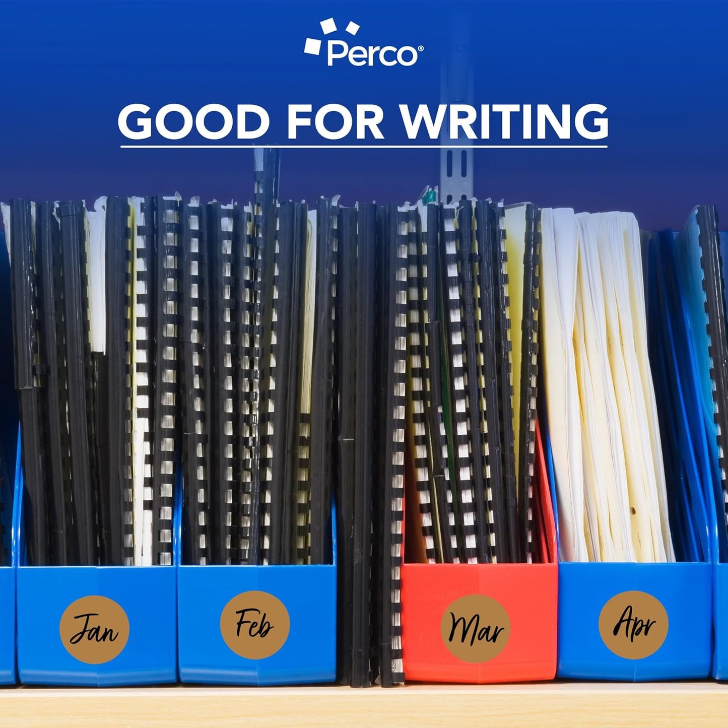 Perco Kraft Brown 2-Inch Round Circle Dot Sticker Labels - Multi-Roll Pack (3 Rolls, 500 Labels Each) - Permanent Adhesive, Natural, Cardboard-Like Surface - Perforated for Easy Use - Made in USA