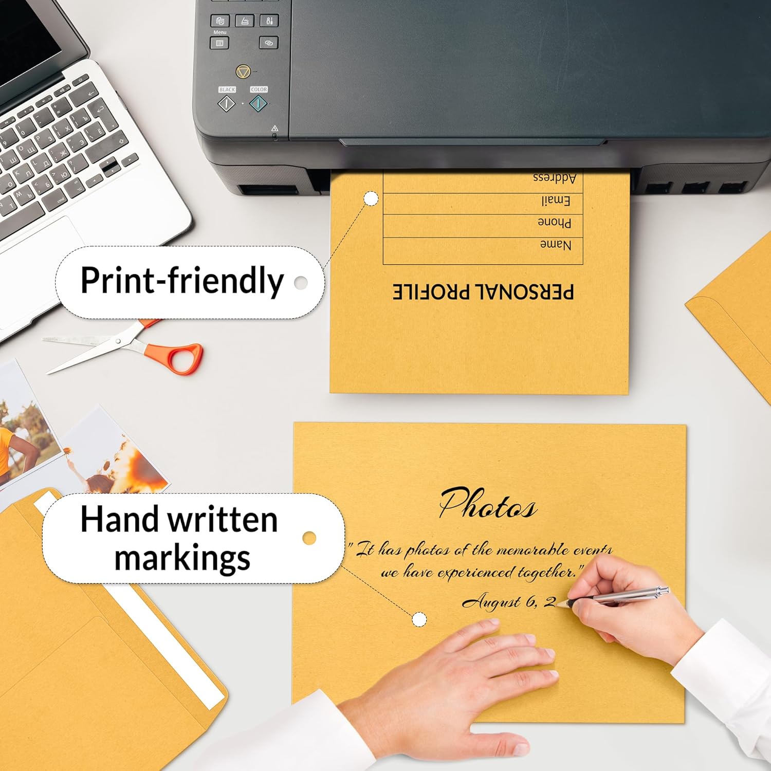 SUNEE 9x12 Envelopes Self-Seal Catalog Mailing Envelopes -100 Count, Ultra Strong Quick-Seal, 9x12 inch Brown Kraft Manila Envelopes Security Envelopes - Lumora Desk