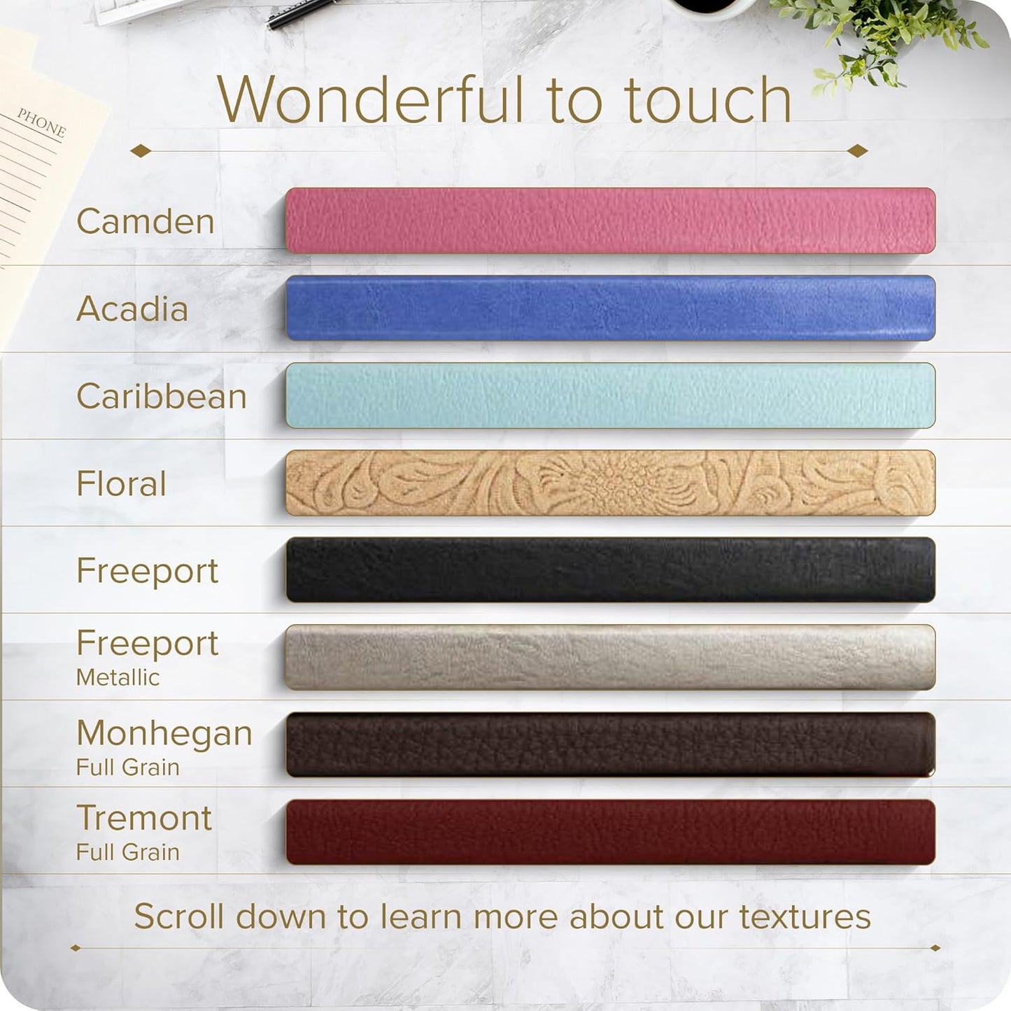 Gallery Leather Academic Planner 2025, Teacher and Student Weekly Monthly Planner, Elegantly Bound Calendar with Gold-Gilded Page Edges, 18 Months - Caribbean Yellow - 9 x 7 "