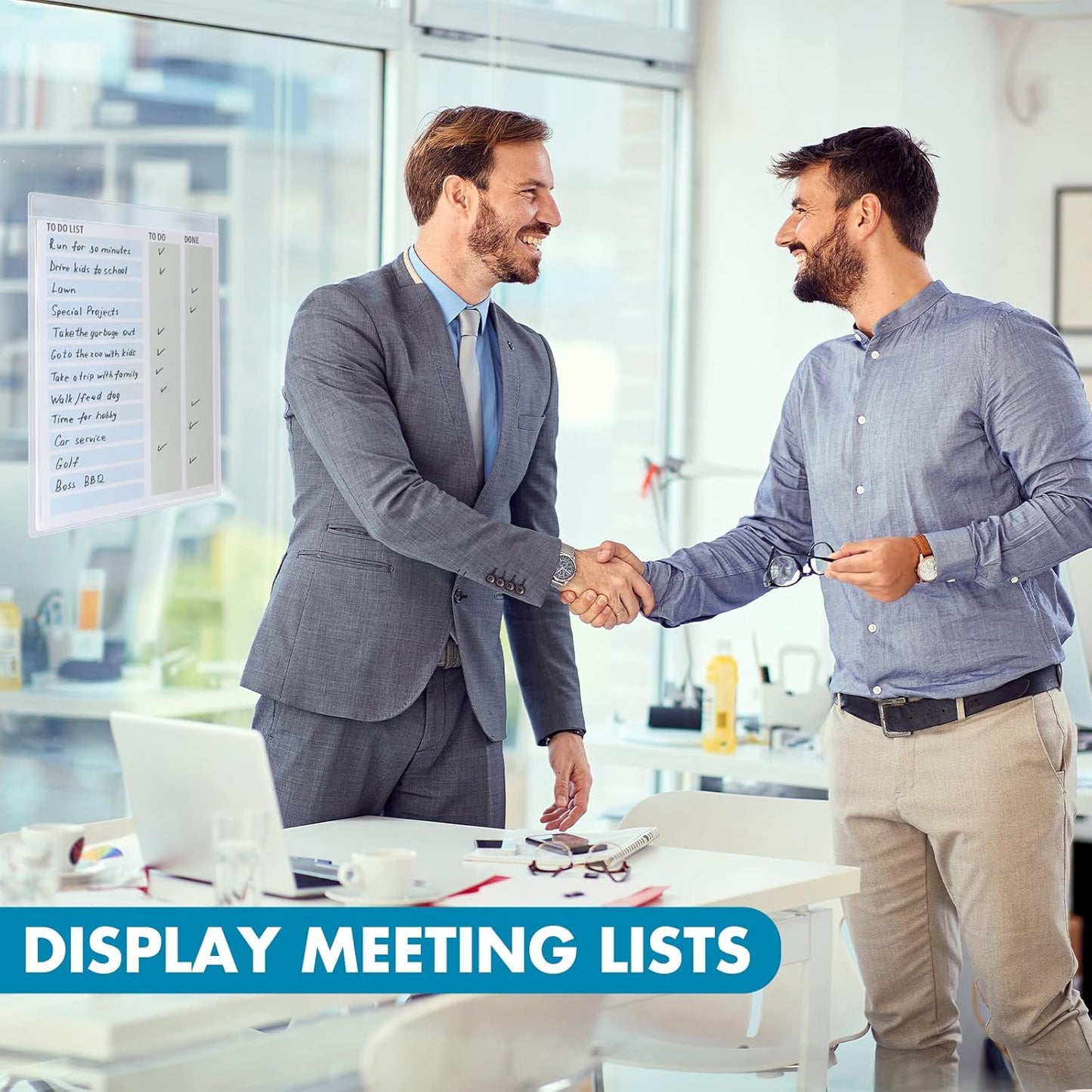 Outus Self Adhesive Shop Ticket Holders Clear Plastic Sleeves Adhesive Pockets Work Order Job Ticket Holders for Home Office Posting Signs(5 x 8 Inch,60 Pcs)