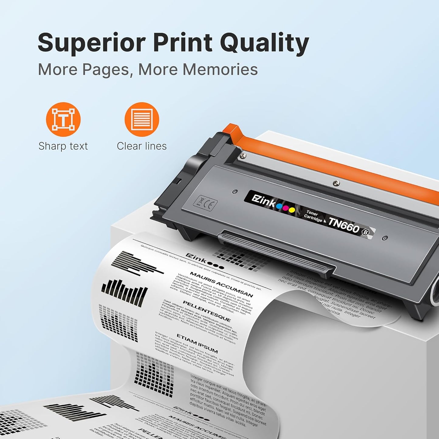 E-Z Ink Compatible TN660 Toner Cartridge Replacement for Brother TN660 TN-660 TN630 High Yield to Use with HL-L2300D HL-L2380DW HL-L2320D DCP-L2540DW HL-L2340DW HL-L2360DW MFC-L2720DW (Black, 4 Pack)