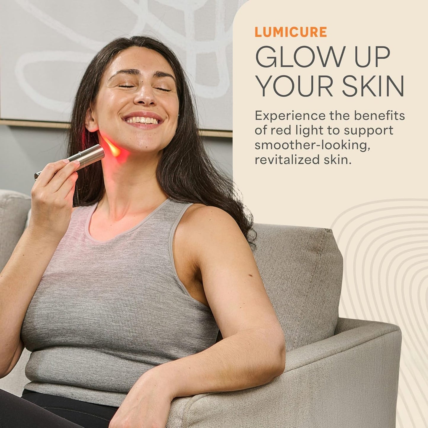 LifePro Near Infrared Red Light Therapy for Body Joints & Muscles Wellness Support, Lumicure Portable Red Light Therapy Torch with 630nm, 660nm, 850nm LEDs - Support Daily Relaxation and Comfort