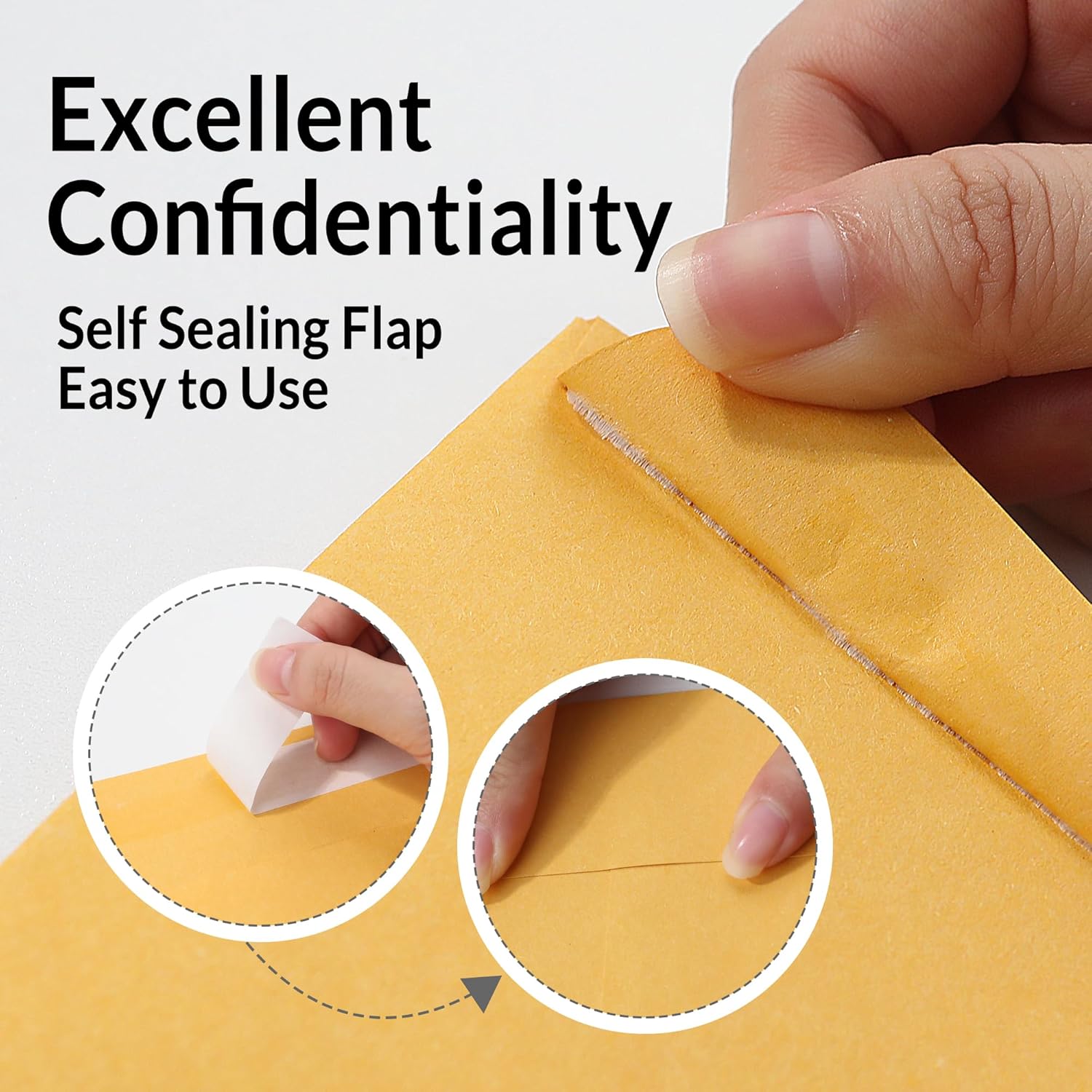 SUNEE 9x12 Envelopes Self-Seal Catalog Mailing Envelopes -250 Count, Ultra Strong Quick-Seal, 9x12 inch Brown Kraft Manila Envelopes Security Envelopes - Lumora Desk