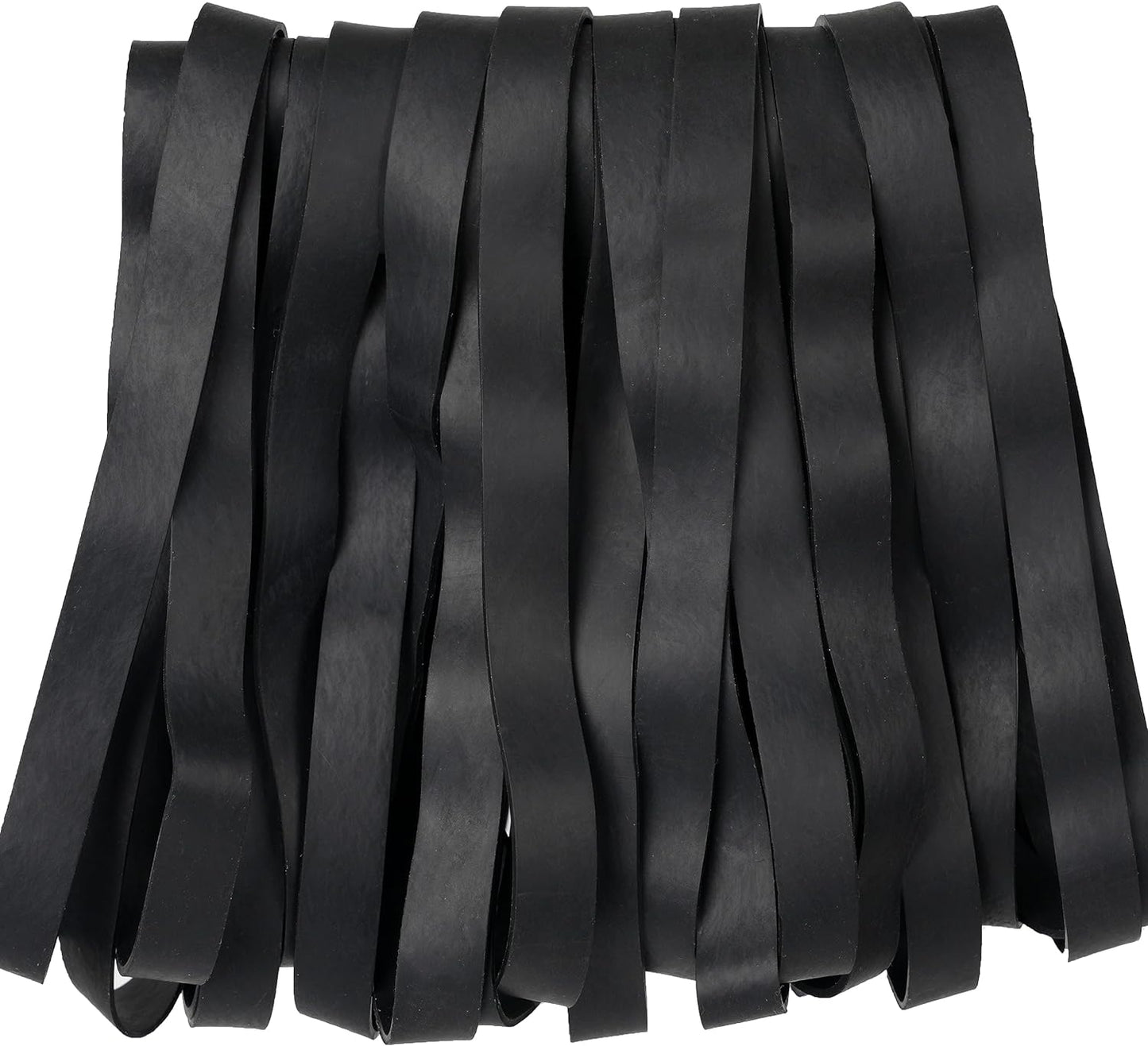 Rubber Bands Size#107 Heavy Duty Big Wide rubber band 30PCS Elastic Bands for Office Supply Trash Can File Folders Litter Box Rubber Bands (Black)