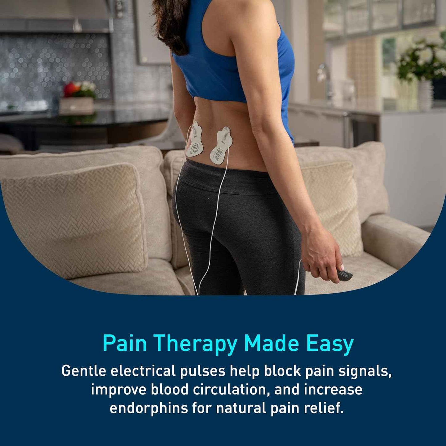 OMRON Max Power Relief TENS Unit Muscle Stimulator for Drug-Free Pain Relief - Portable Electric Massager for Muscles and Joints - Includes 2 Reusable TENS Unit Pads