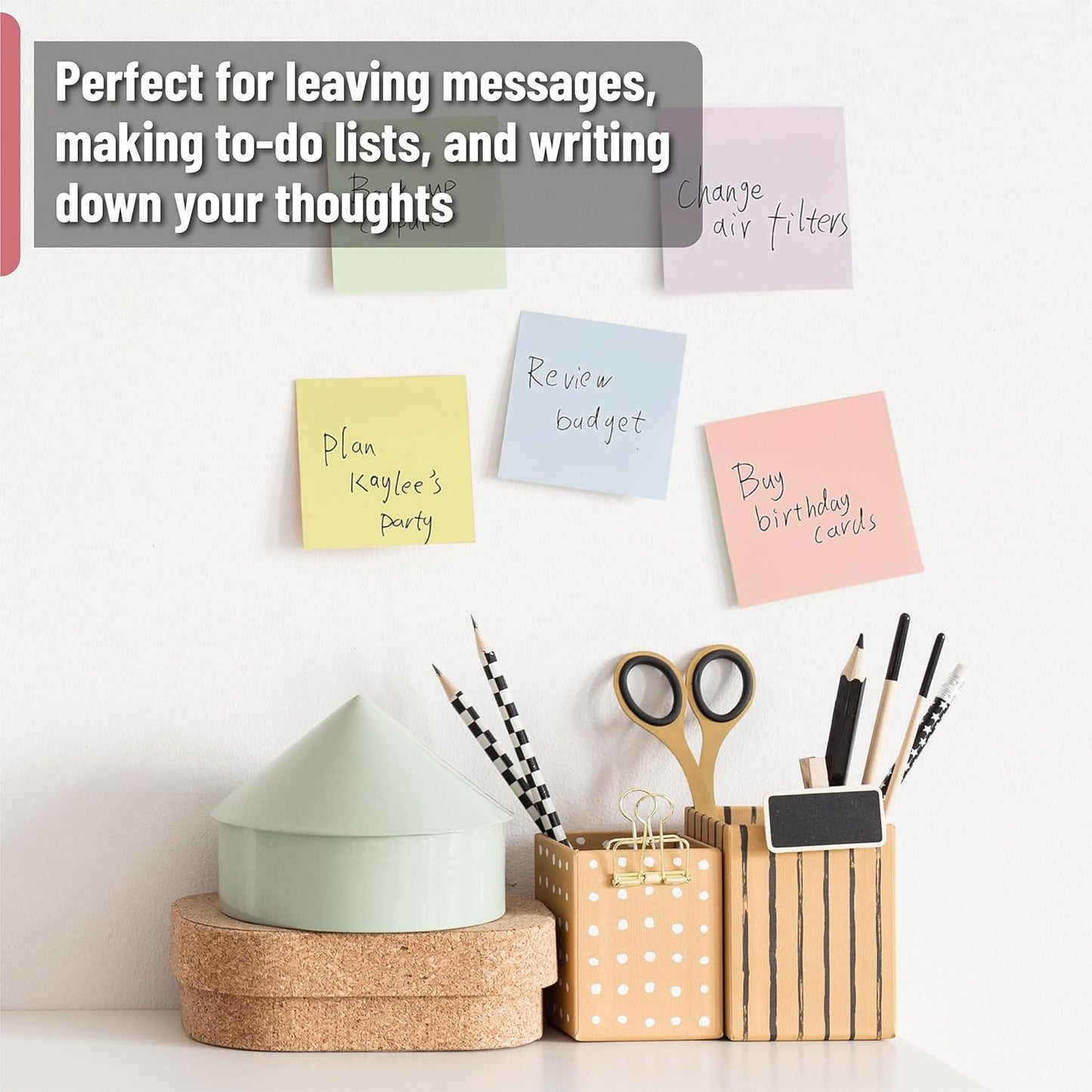 Mr. Pen- Bulk Sticky Notes, Morandi Colors Self-Stick Aesthetic, Colorful, 3”x3”, 12 Pads, Back to School Supplies