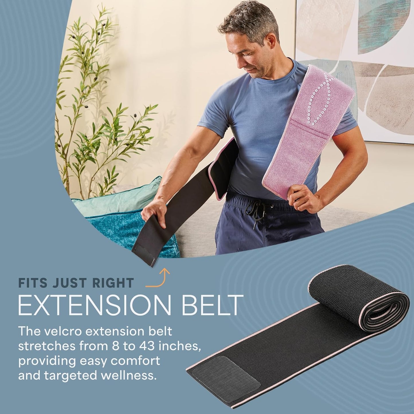 LifePro Red Light Therapy Belt – Infrared Red Light Therapy for Body, Back and Shoulder with Triple Chip LEDs, Allevared Belt with 660nm & 850nm Wavelengths – for Daily Comfort & Wellness Support