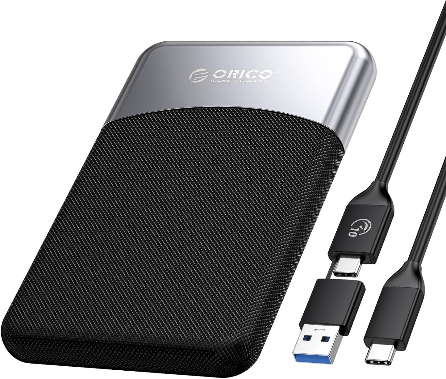 ORICO 256GB External SSD with 2 in 1 USB C Cable, Portable Solid State Drive USB 3.2 Gen 1 Up to 460MB/s, Dust and Drop Resistance, Reliable Storage for USB-C Smartphone, PC, Tablet, Labtop - M25PRO