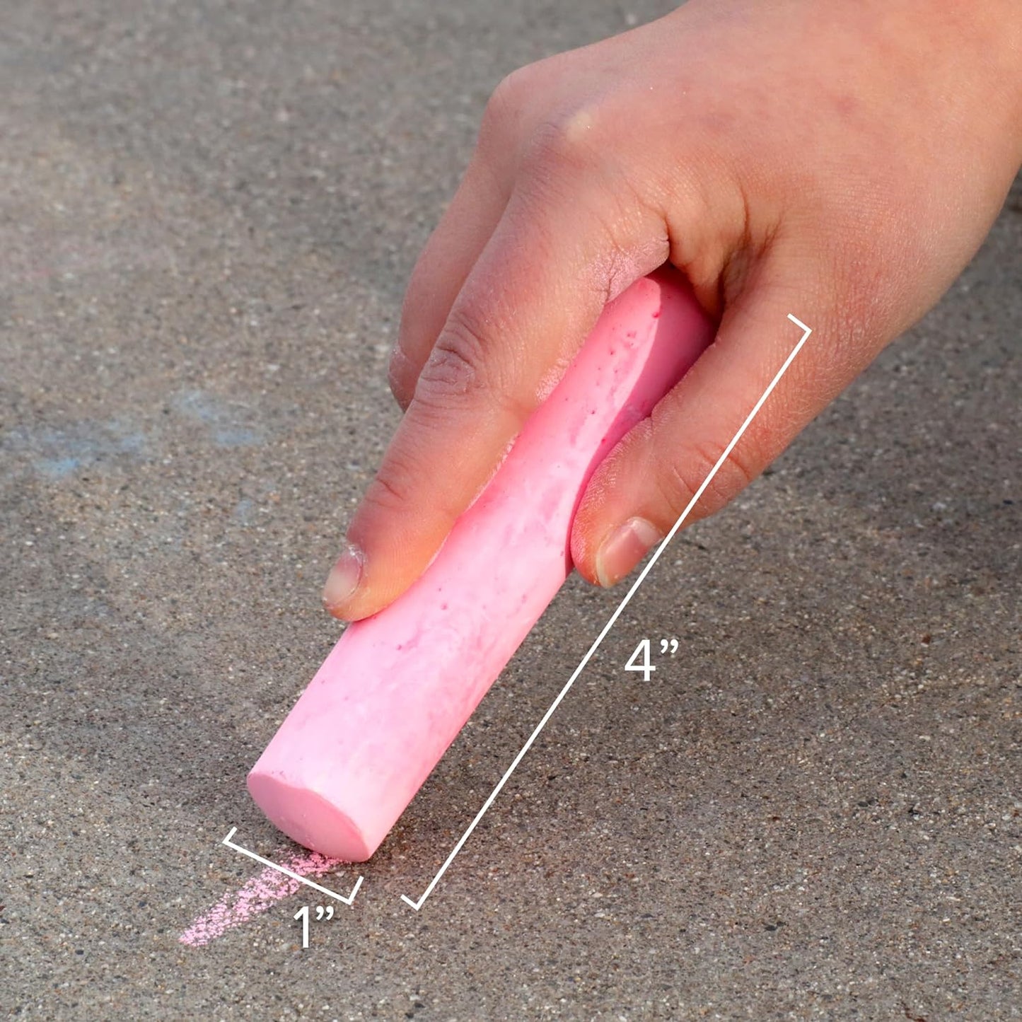 Kid Made Modern Non Toxic Sidewalk Chalk Bucket (24 Count) - Washable Colored Chalk Bulk Set for Kids and Toddlers Outdoor Games