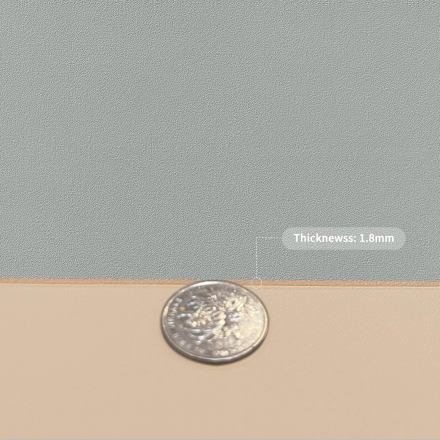 Leather Table Cover,1.8mm Thick,35.4x70.9 Inch Table Protector,Table Protector for Dining Room Table,Dining Table Cover,Table Cover Protector,Table Top Cover(Light Brown+Gray,35.4x70.9)