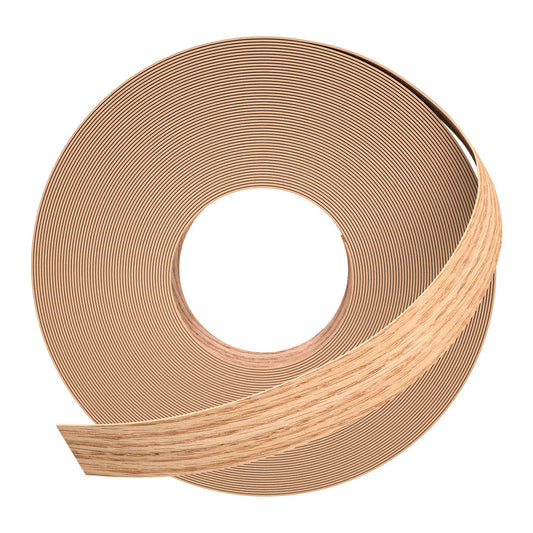 GSCIT Club Red Oak Edge Banding, 1/2 inch x 50ft roll of Veneer Edge Banding Preglued Flexible, Real Wood Tape Banding