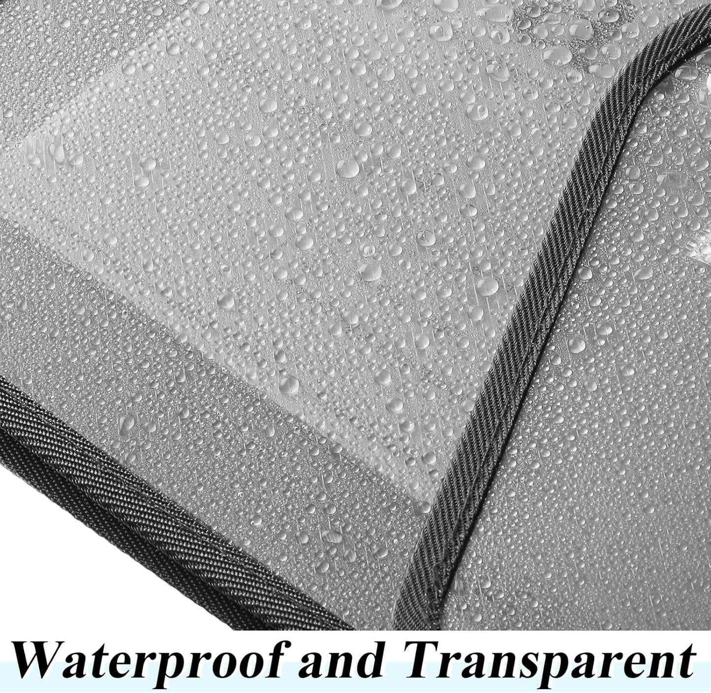 10 Pieces Plastic File Folders Envelope Expanding File Wallet Organizer Documents Folder with Snap Closure and Pocket, A4 Size Waterproof Transparent Pouch(Grey,Horizontal)