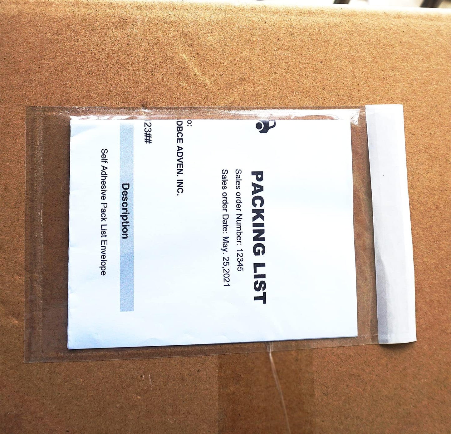 Premium 4.7''x7.5'' Packing List Envelopes, Tailored Size for 4x6'' Shipping Labels,Self Adhesive Shipping Label Pouches/Sleeves (100 pack)
