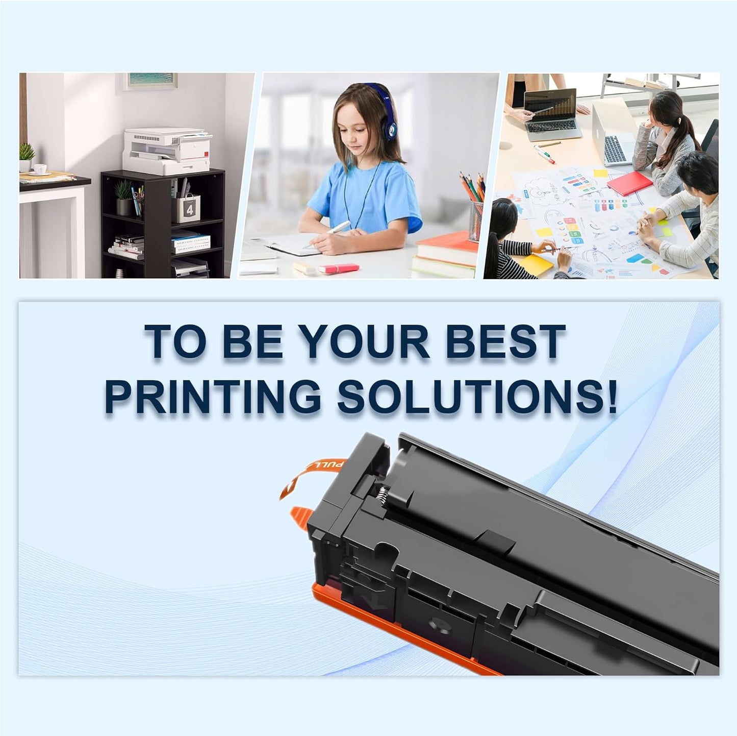 2 Pack Replacement for HP 206A Black Toner Cartridge W2110A for HP Color Laserjet Pro MFP M283cdw M283fdw M282nw M255dw,M255nw Toner Printer Ink (with Chip)