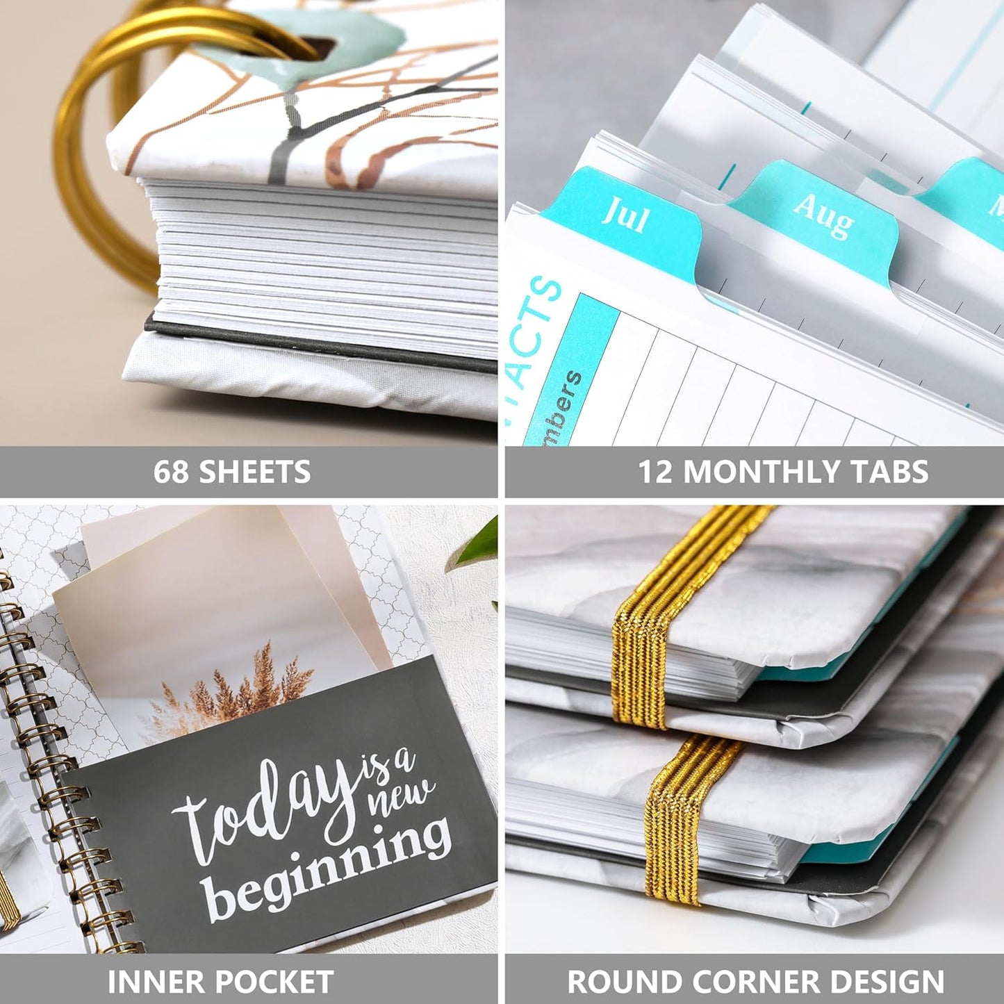 Planner 2026-2027 - 2026-2027 Planner Weekly and Monthly, July 2026 - June 2027, 6.3" x 8.4", with Coated Tabs, Inner Pocket