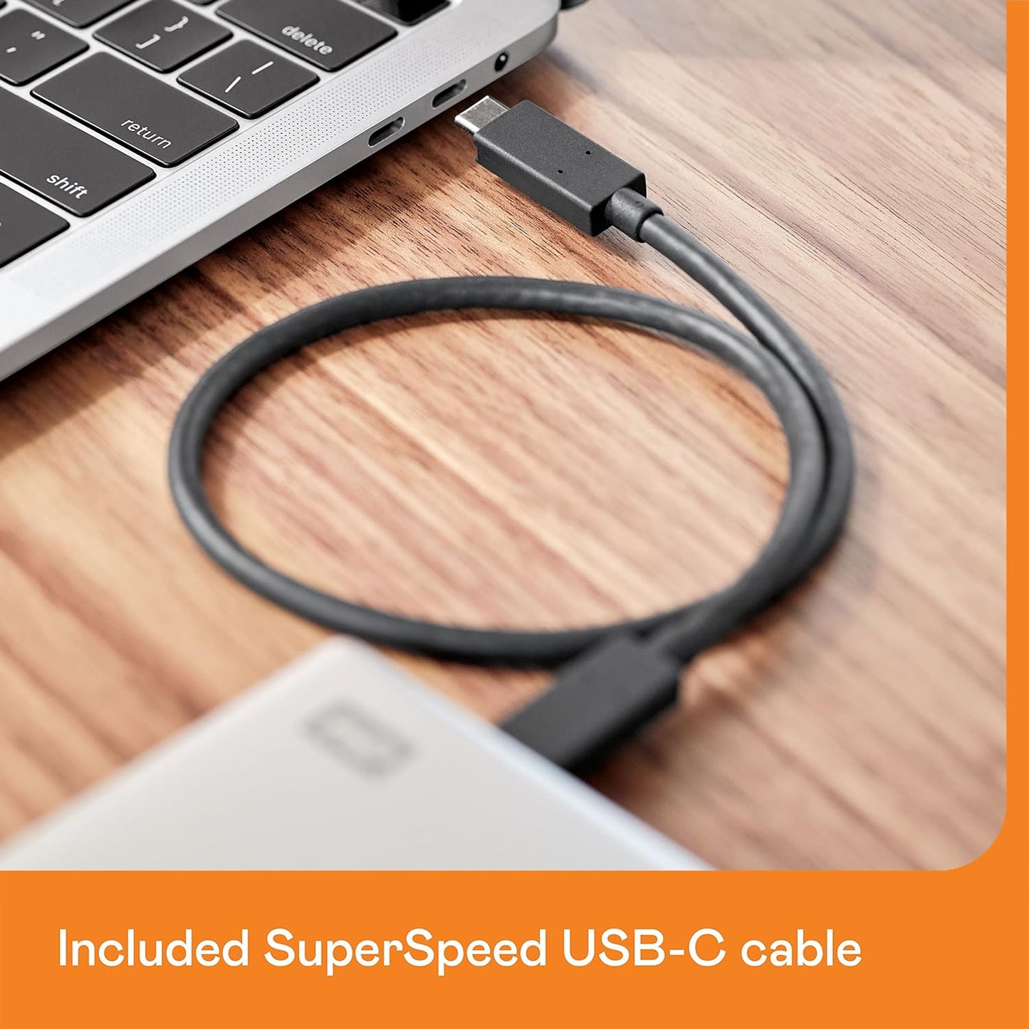 WD 6TB My Passport Ultra for Mac Silver, Portable External Hard Drive, Backup Software with Defense Against ransomware, and Password Protection, USB-C and USB 3.1 - WDBGKC0060BSL-WESN