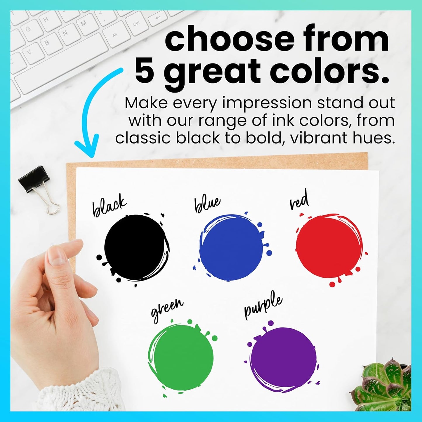 ExcelMark Self Inking Stamp Refill Ink - 2 oz. - Black Ink