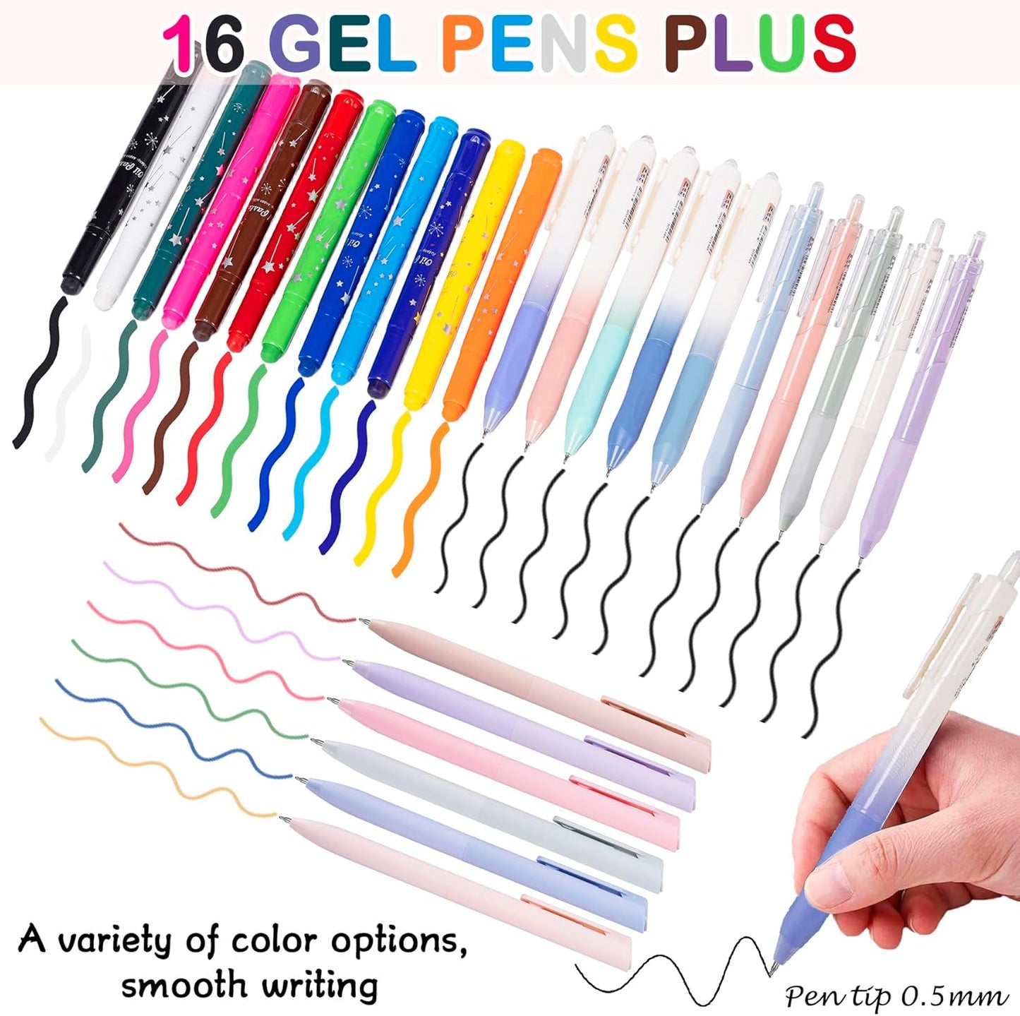 TuErCao Bible Study Supplies Kit - Black Daisies Aesthetic Pencil Pouch Bag, 75 Durable Tabs, 12 Smooth Crayon Highlighters, 16 Gel Pens, Notebook, Notes -Bible Journaling Study Tools