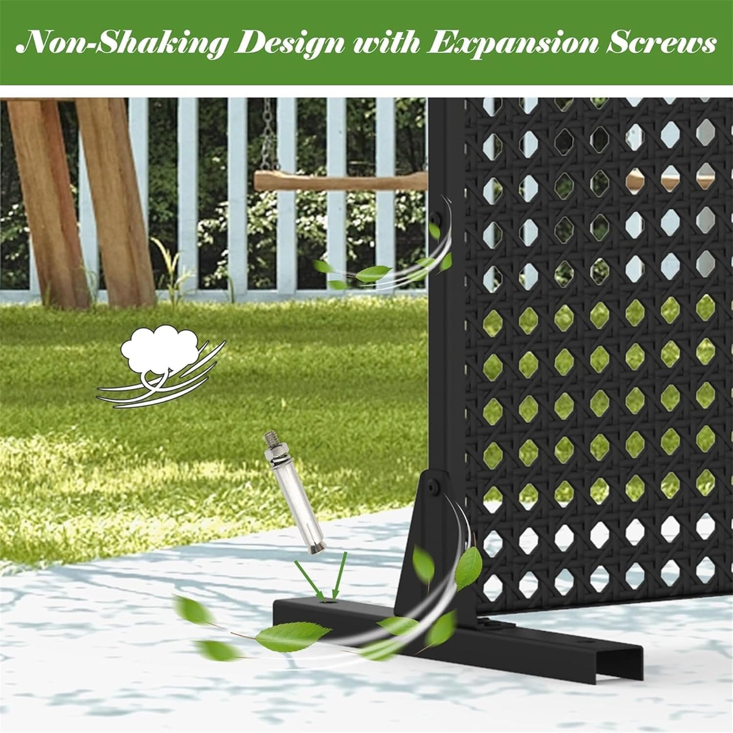 NicBex Room Divider 1 Panel Room Dividers with Rhombus Pattern Design Partition Room Dividers and Metal Privacy Screens Wall Divider for Outdoor, Room Separation,48.31" W x 15.75" D x 70.75" H, Black - Lumora Desk