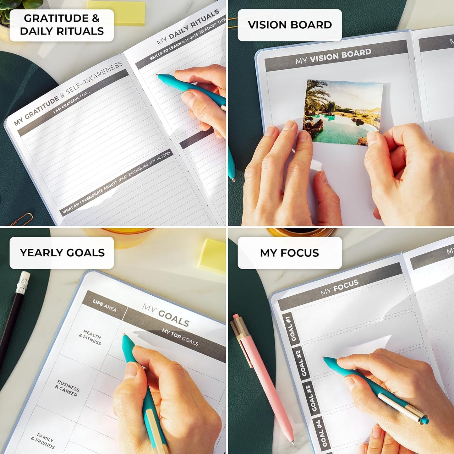 Clever Fox Daily Planner – Undated Planning Notebook with Hourly Schedule & To-Do List – Personal Day Task & Work Organizer, 6 Months (Periwinkle)