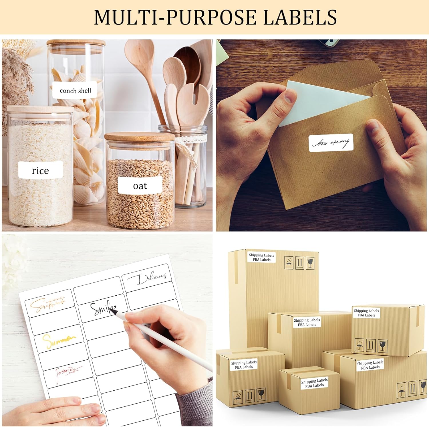 Address Labels for Inkjet Printers 1" x 2-5/8", Pack of 3000 Labels - Lumora Desk