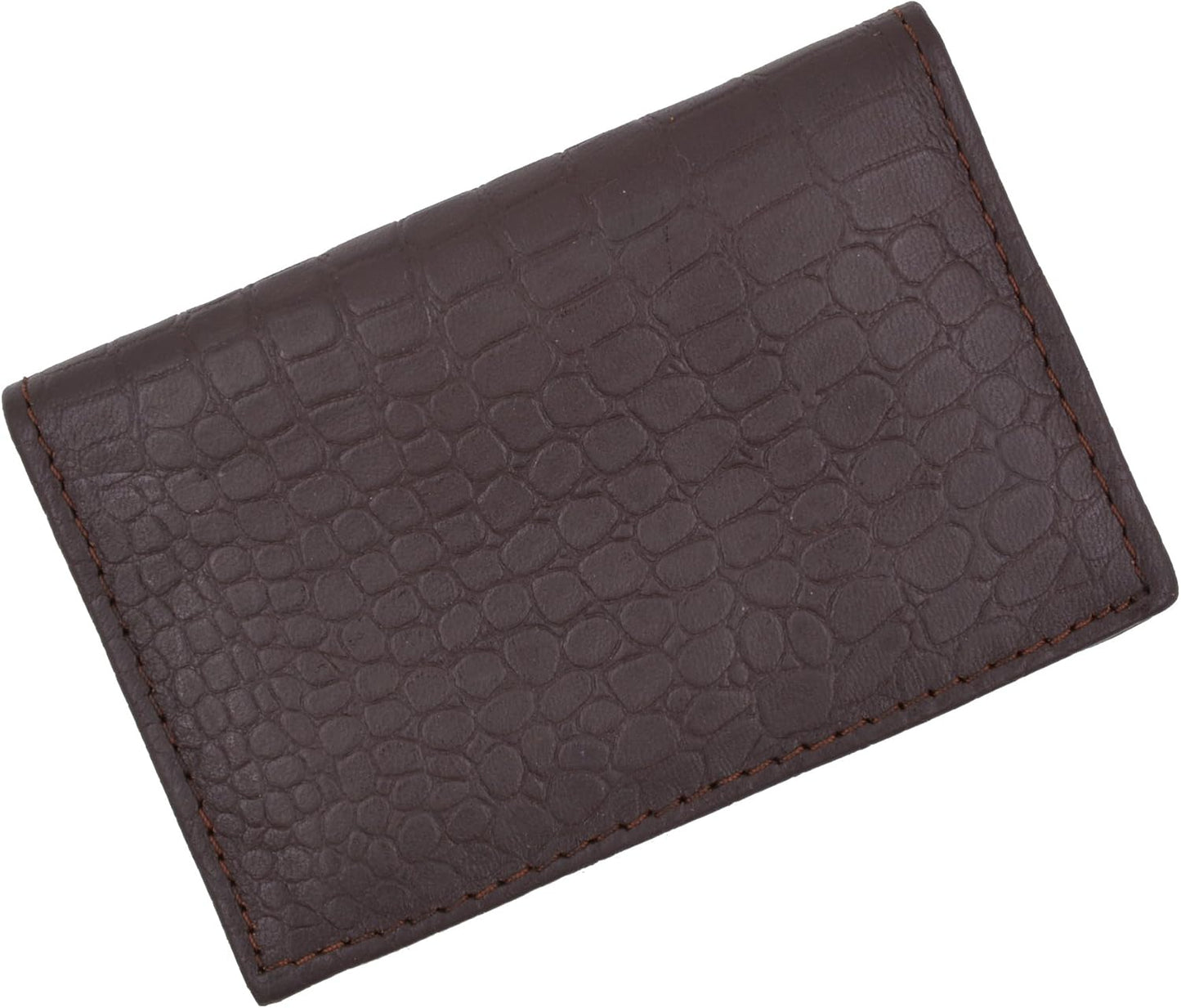 Marshal Leather RFID Business Card Holder Expandable For Men & Women